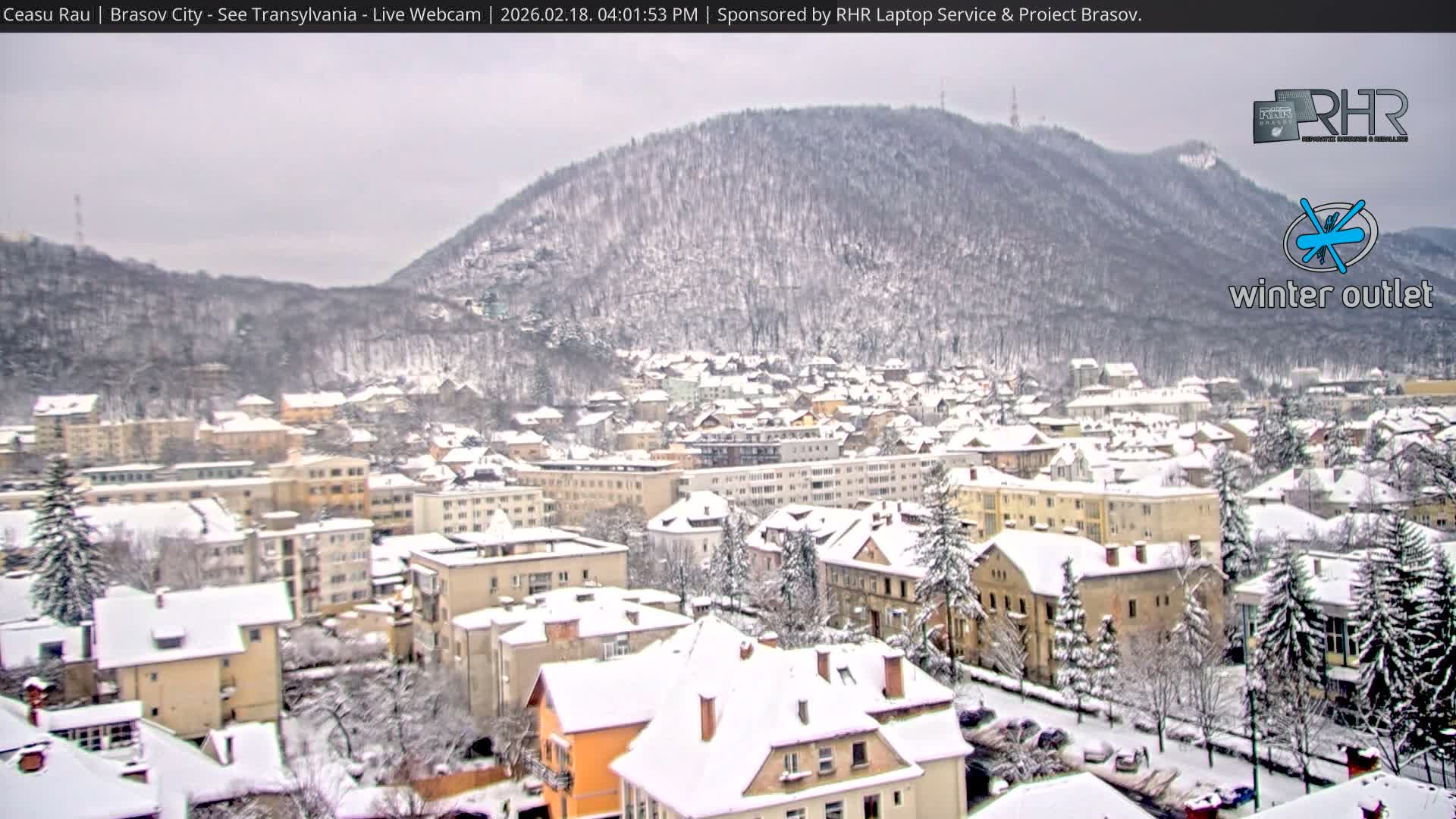 Braşov Skyline Live Cam - Centrul Nou, Brasov, Romania