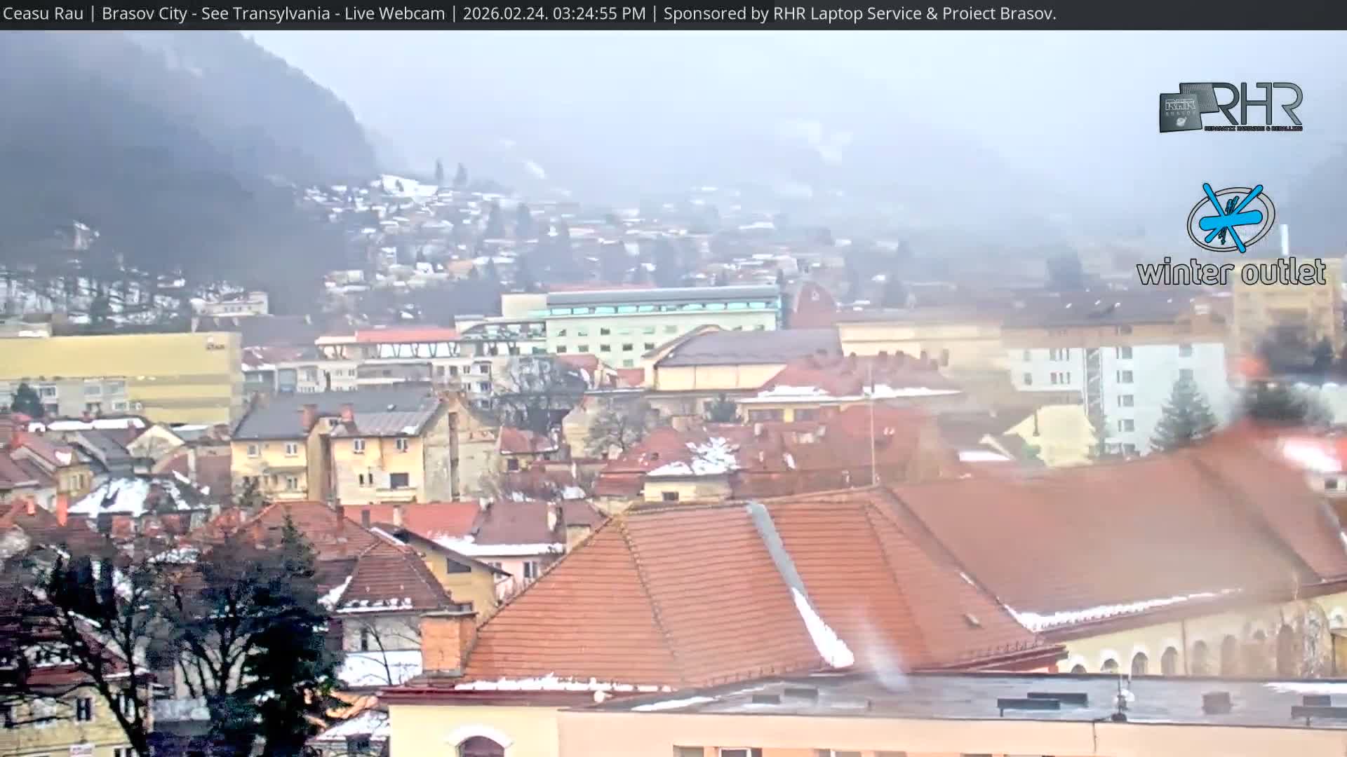 Braşov Skyline Live Cam - Centrul Nou, Brasov, Romania
