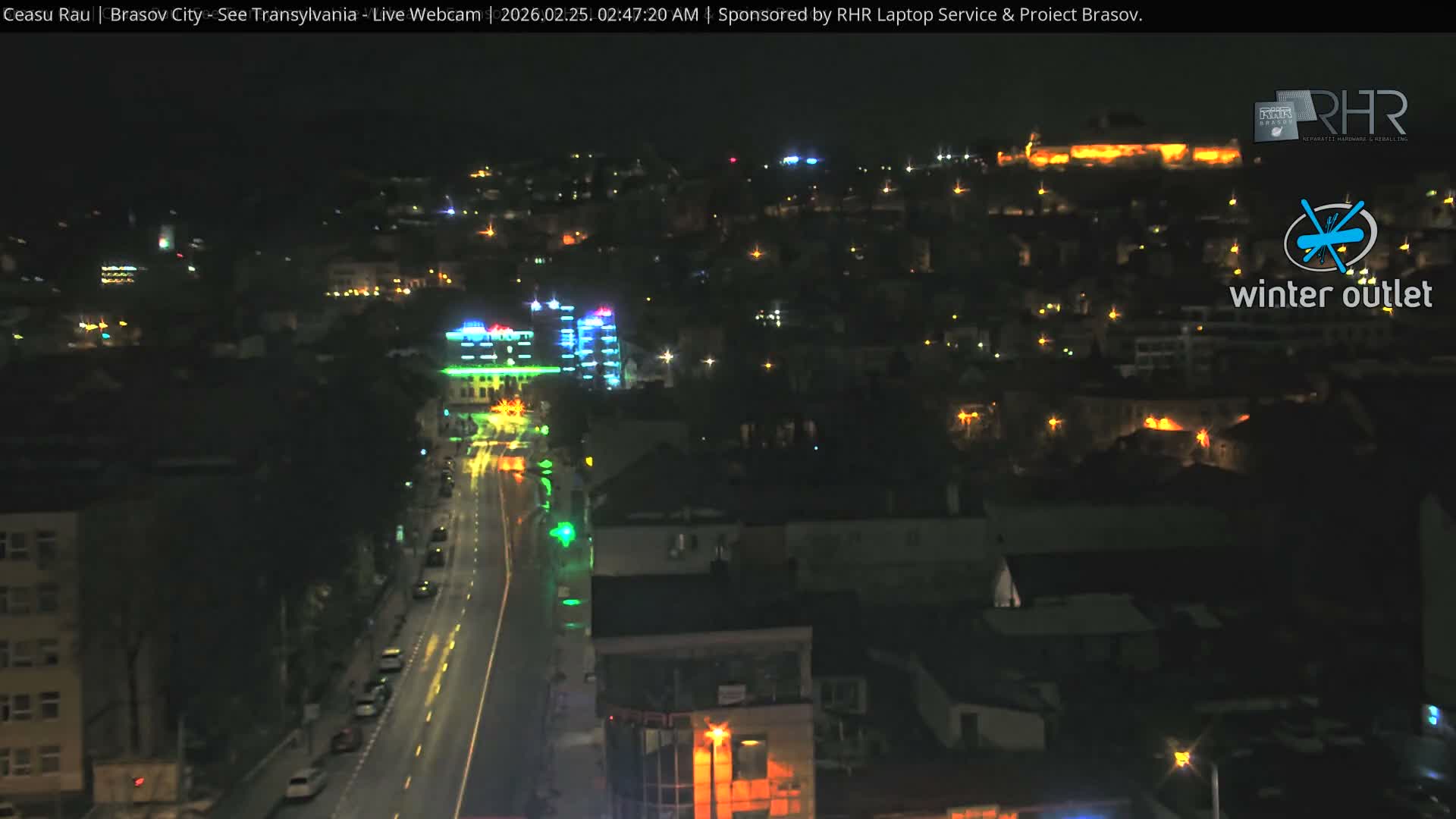 Braşov Skyline Live Cam - Centrul Nou, Brasov, Romania