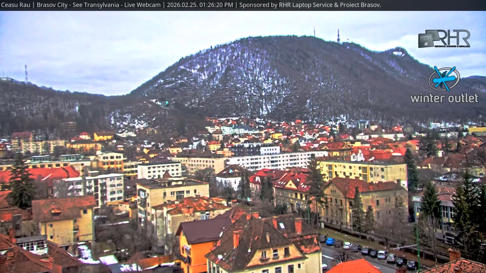 Braşov Skyline Live Cam - Centrul Nou, Brasov, Romania