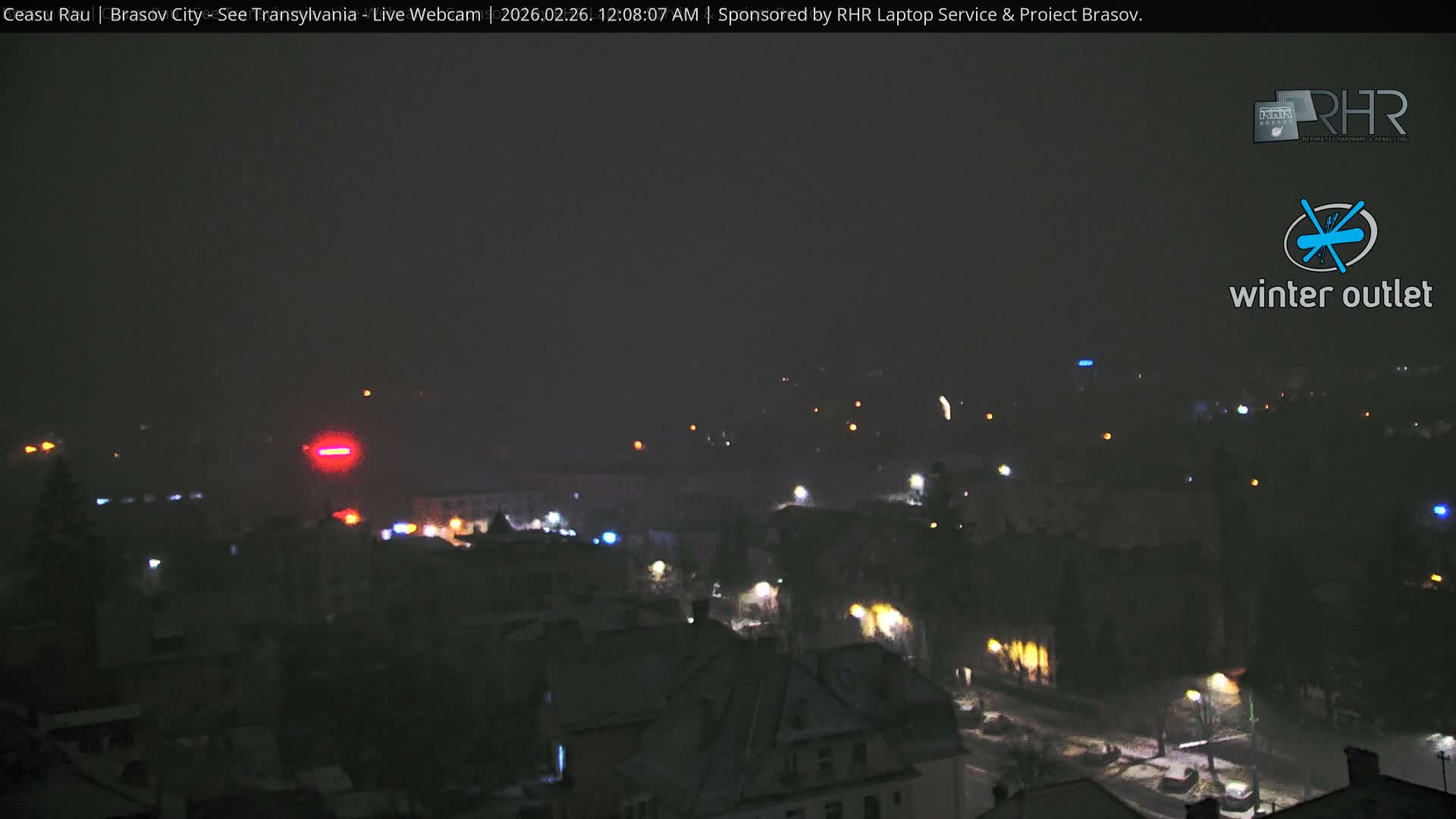 Braşov Skyline Live Cam - Centrul Nou, Brasov, Romania