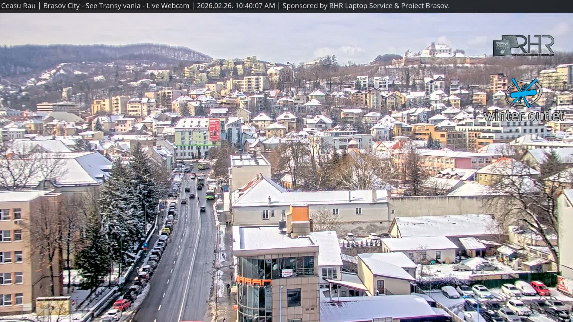 Braşov Skyline Live Cam - Centrul Nou, Brasov, Romania