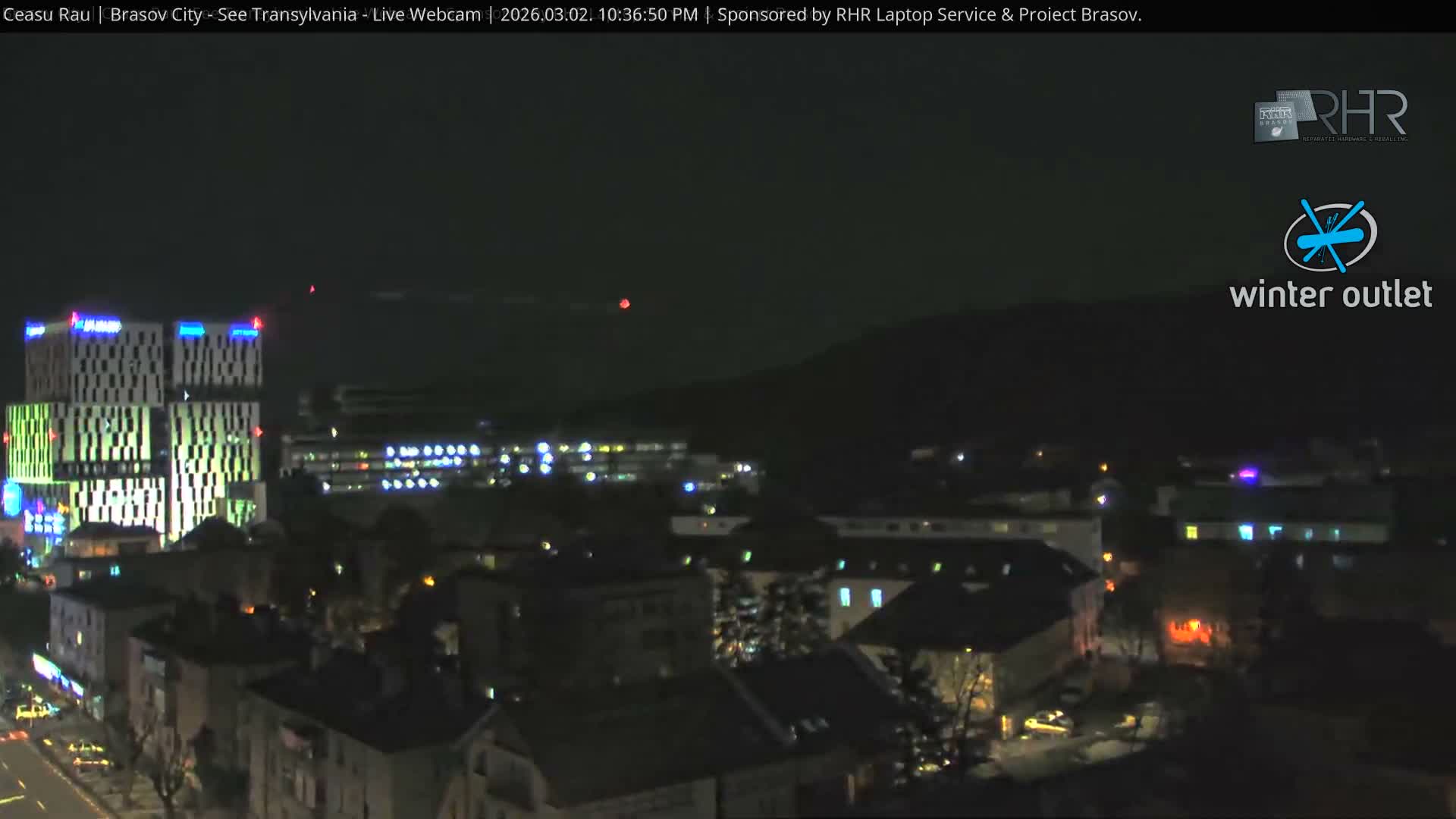 Braşov Skyline Live Cam - Centrul Nou, Brasov, Romania