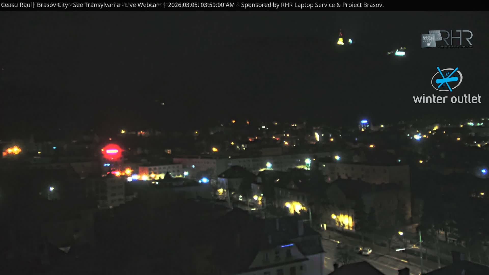 Braşov Skyline Live Cam - Centrul Nou, Brasov, Romania