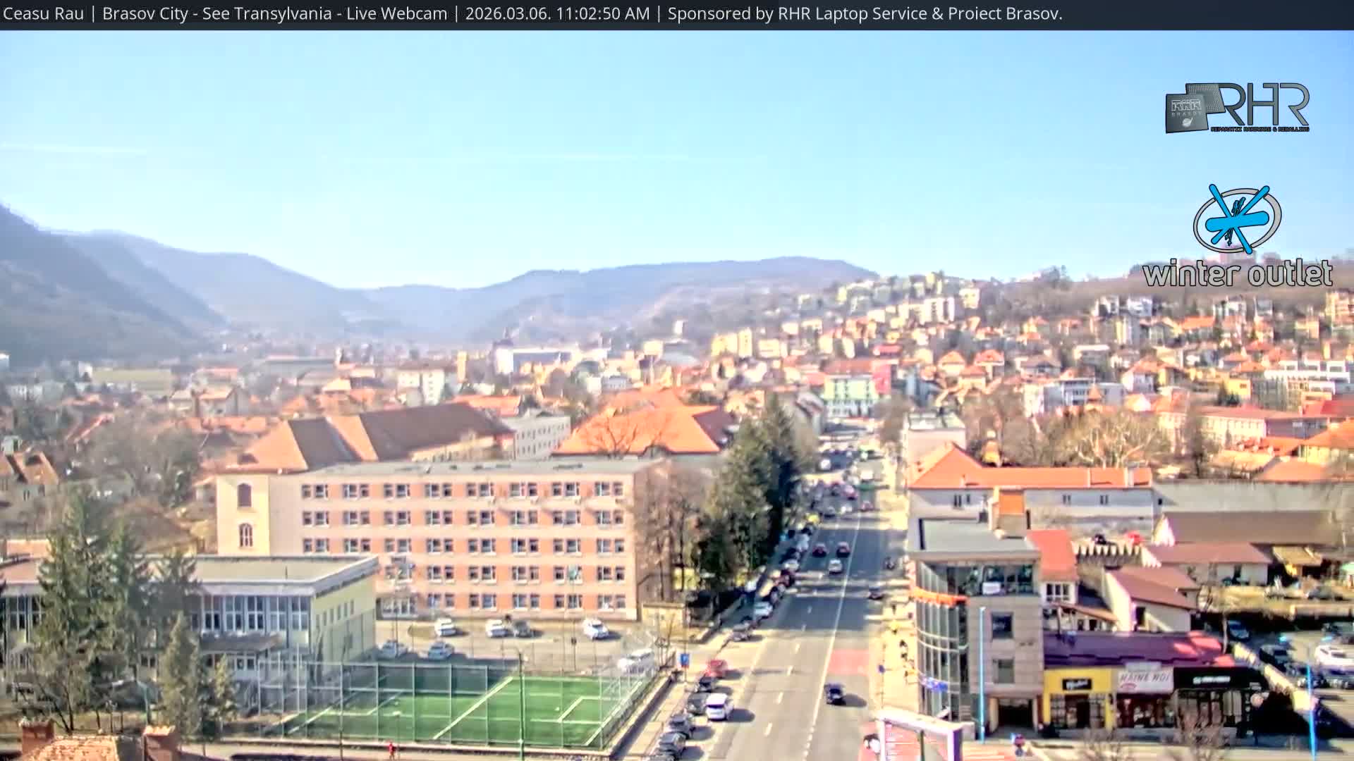 Braşov Skyline Live Cam - Centrul Nou, Brasov, Romania