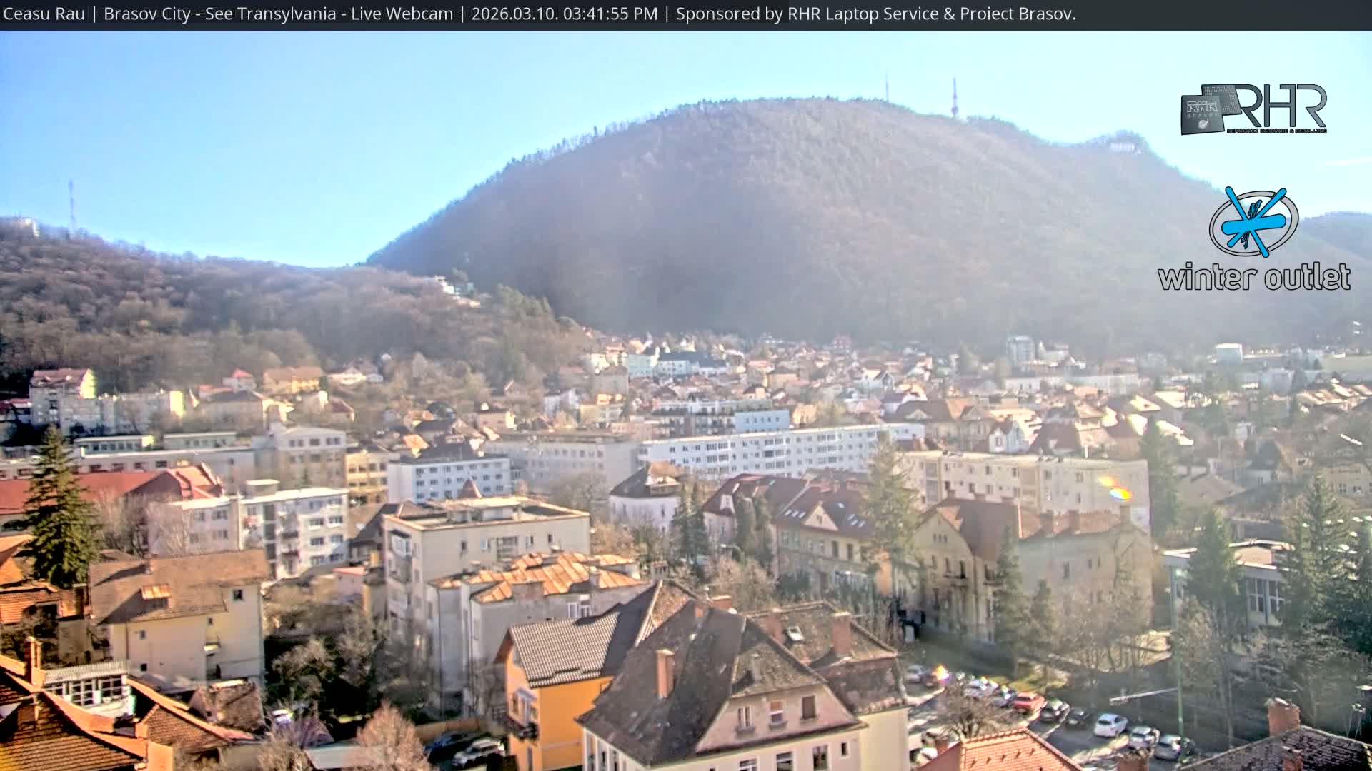 Braşov Skyline Live Cam - Centrul Nou, Brasov, Romania