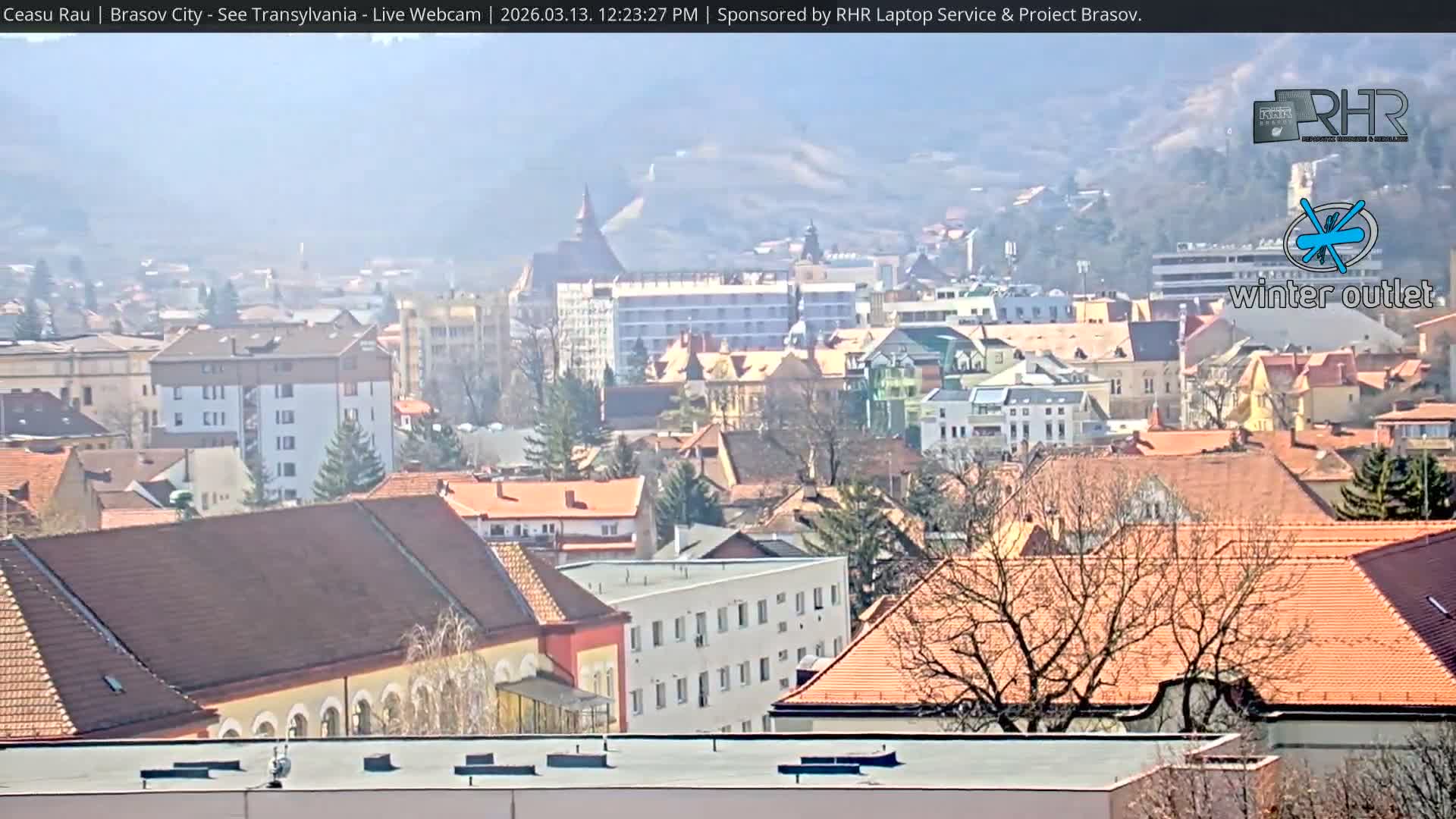 Braşov Skyline Live Cam - Centrul Nou, Brasov, Romania