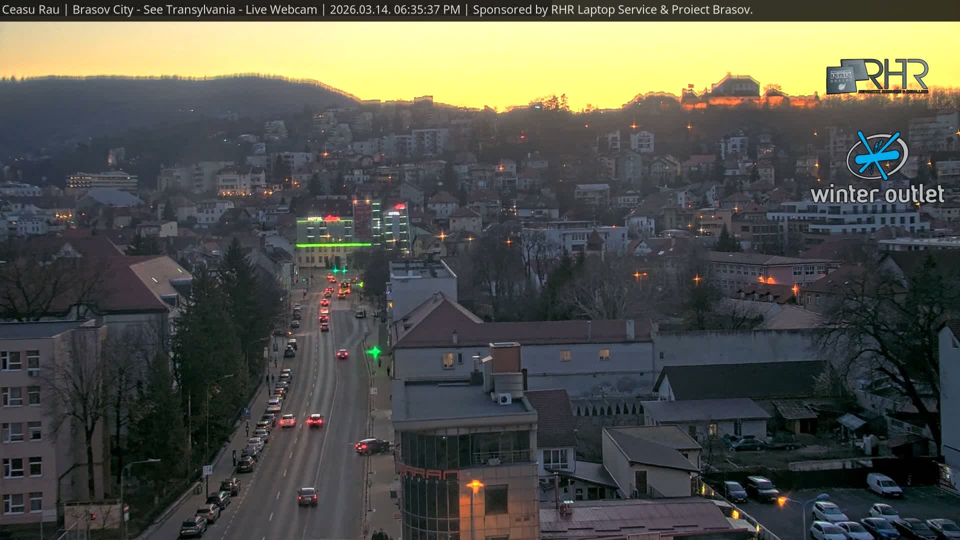 Braşov Skyline Live Cam - Centrul Nou, Brasov, Romania