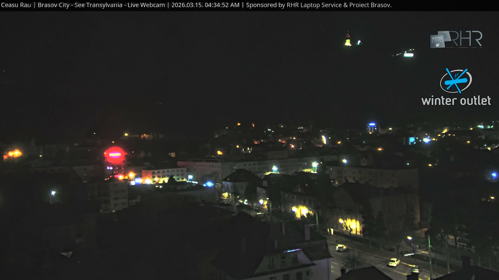 Braşov Skyline Live Cam - Centrul Nou, Brasov, Romania