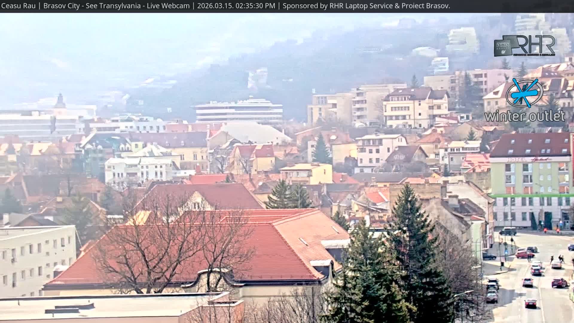 Braşov Skyline Live Cam - Centrul Nou, Brasov, Romania