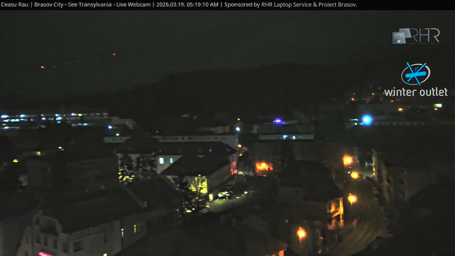 Braşov Skyline Live Cam - Centrul Nou, Brasov, Romania