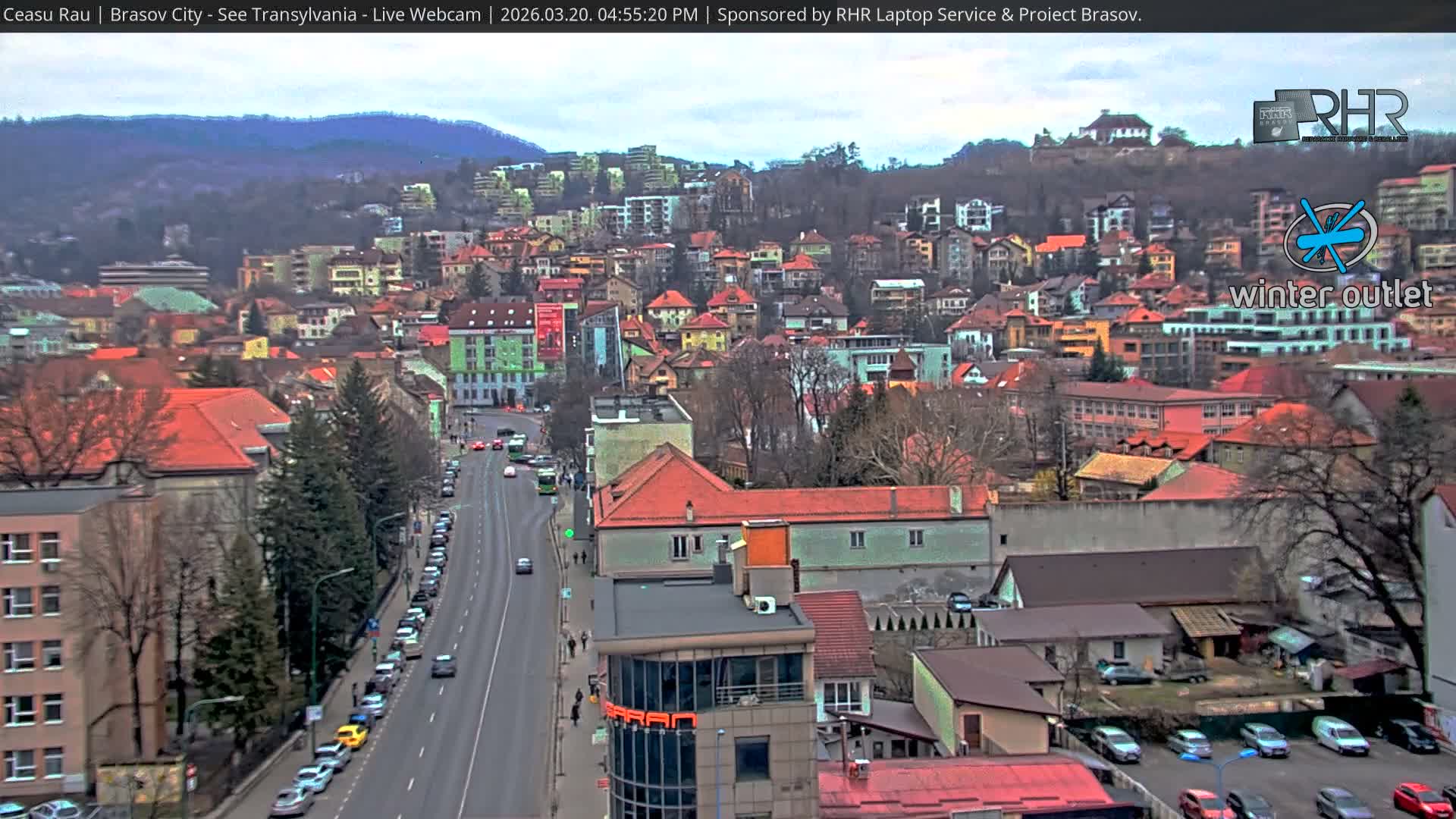 Braşov Skyline Live Cam - Centrul Nou, Brasov, Romania