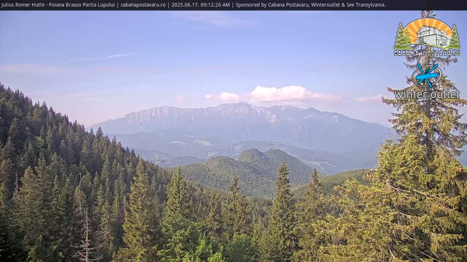 Rasnovei Plain View  from Julius Römer Hütte  Poiana Brasov Live Cam - Poiana Brasov, Braşov, Romania