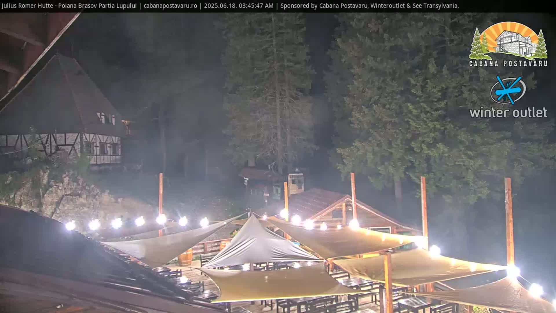 Rasnovei Plain View  from Julius Römer Hütte  Poiana Brasov Live Cam - Poiana Brasov, Braşov, Romania