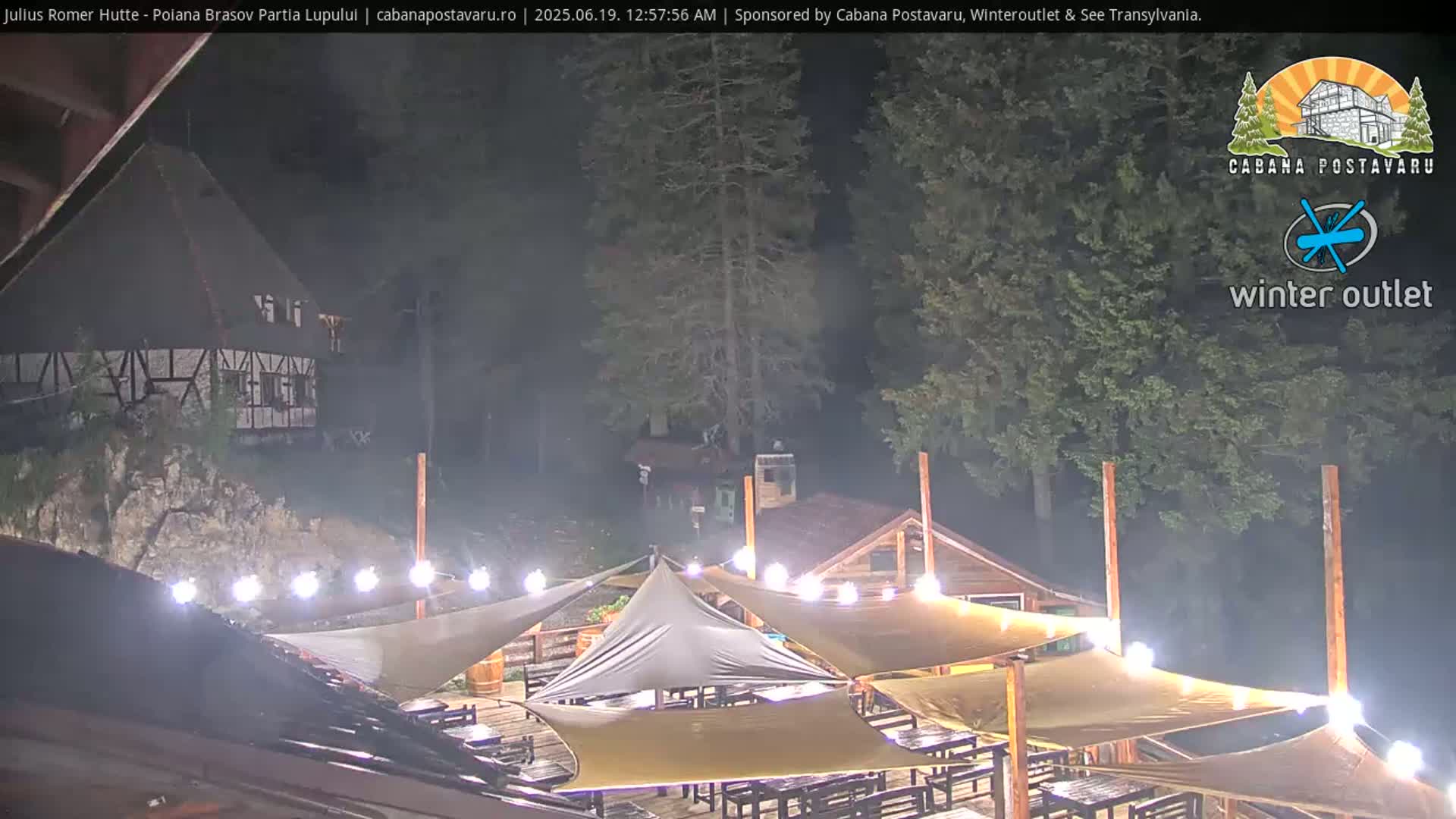 Rasnovei Plain View  from Julius Römer Hütte  Poiana Brasov Live Cam - Poiana Brasov, Braşov, Romania
