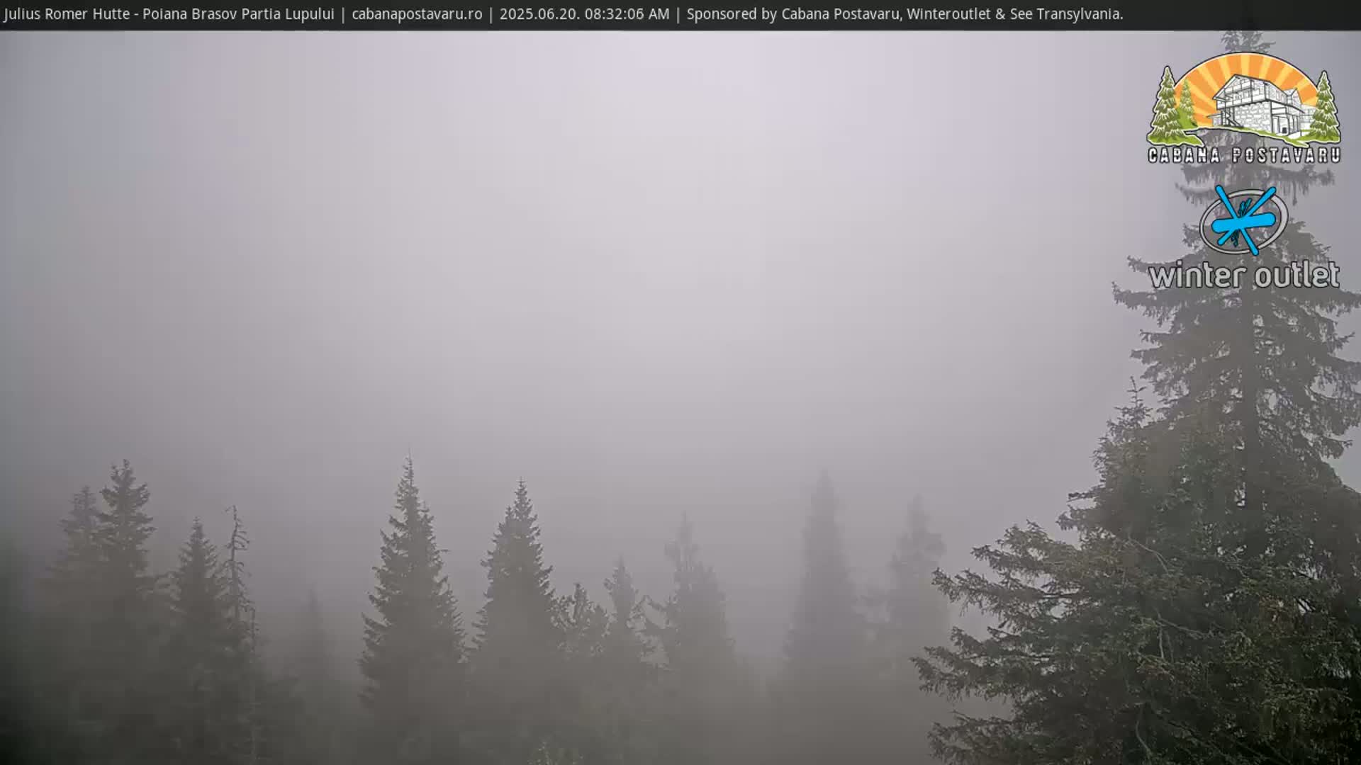 Rasnovei Plain View  from Julius Römer Hütte  Poiana Brasov Live Cam - Poiana Brasov, Braşov, Romania