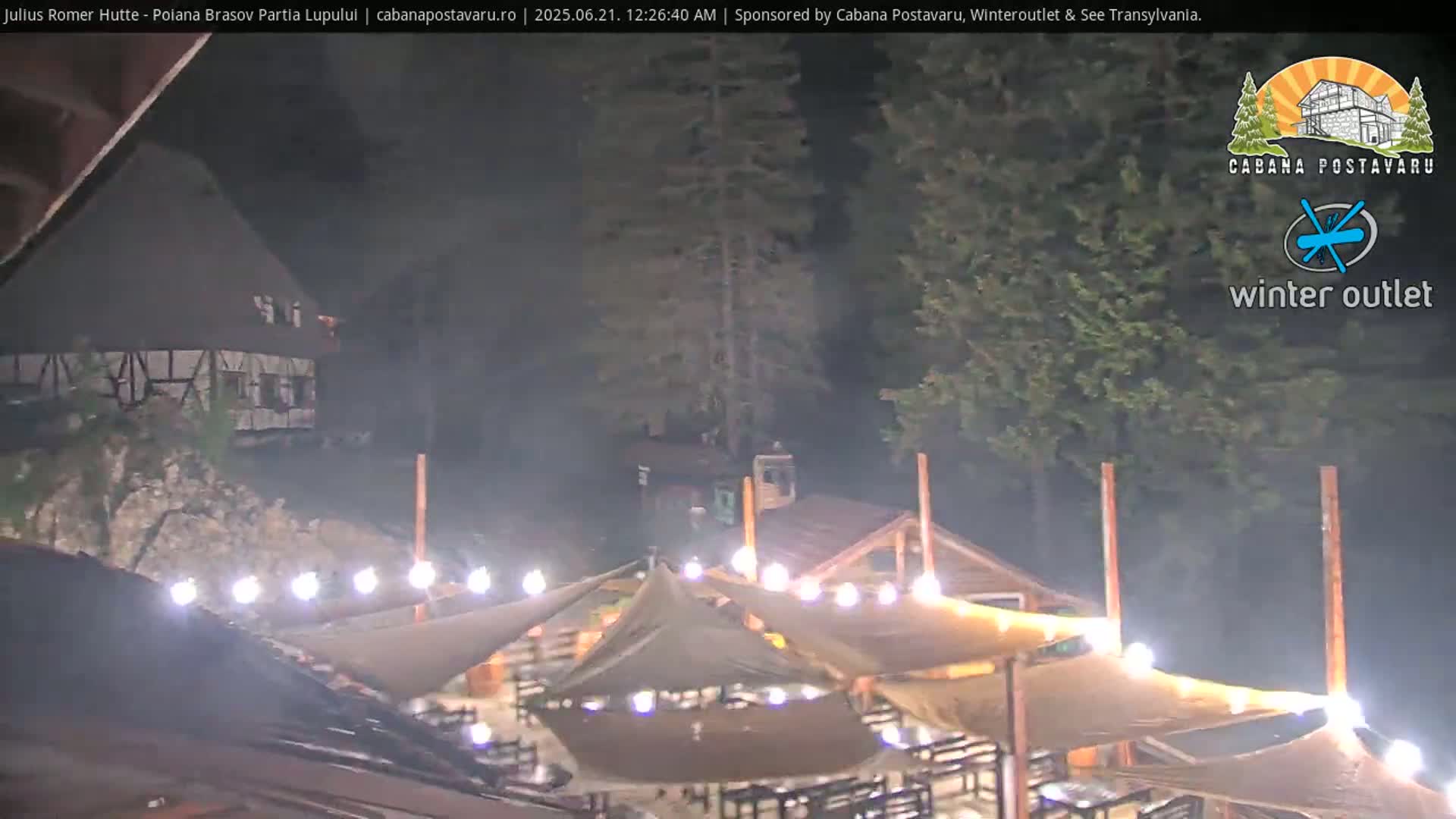 Rasnovei Plain View  from Julius Römer Hütte  Poiana Brasov Live Cam - Poiana Brasov, Braşov, Romania