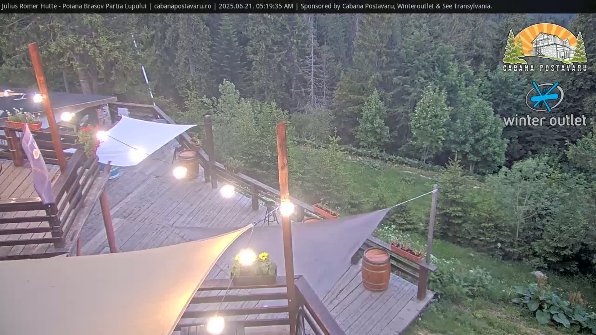 Rasnovei Plain View  from Julius Römer Hütte  Poiana Brasov Live Cam - Poiana Brasov, Braşov, Romania