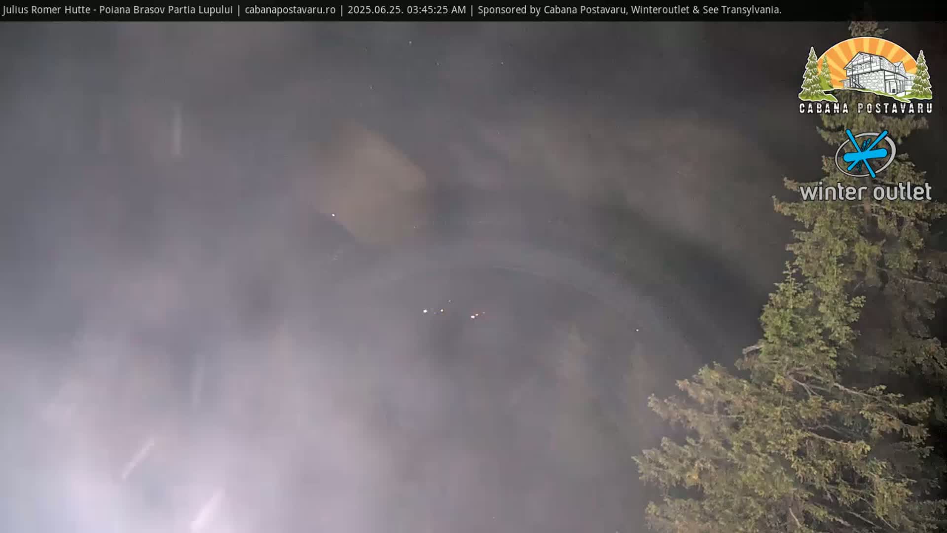 Rasnovei Plain View  from Julius Römer Hütte  Poiana Brasov Live Cam - Poiana Brasov, Braşov, Romania