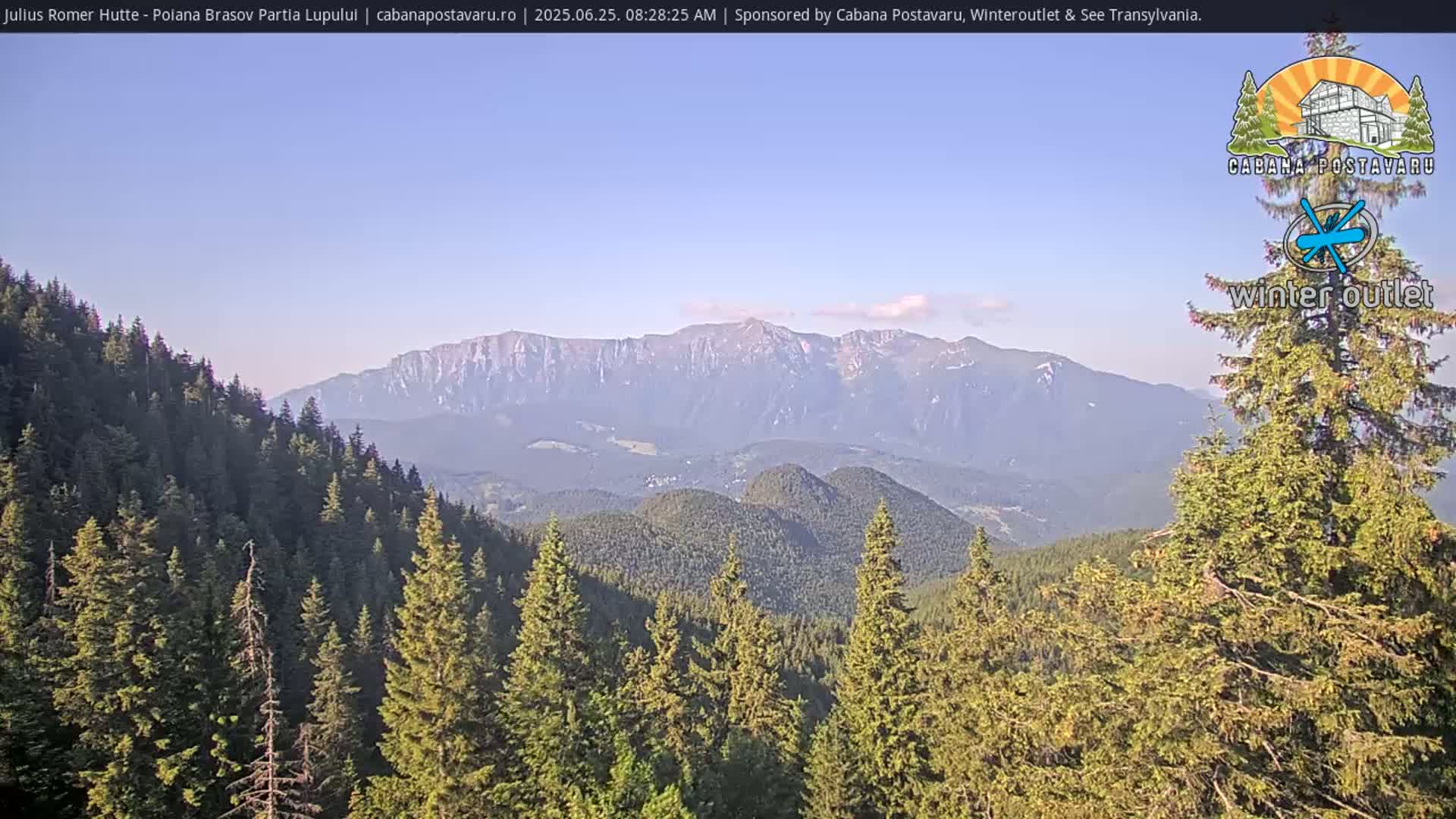Rasnovei Plain View  from Julius Römer Hütte  Poiana Brasov Live Cam - Poiana Brasov, Braşov, Romania