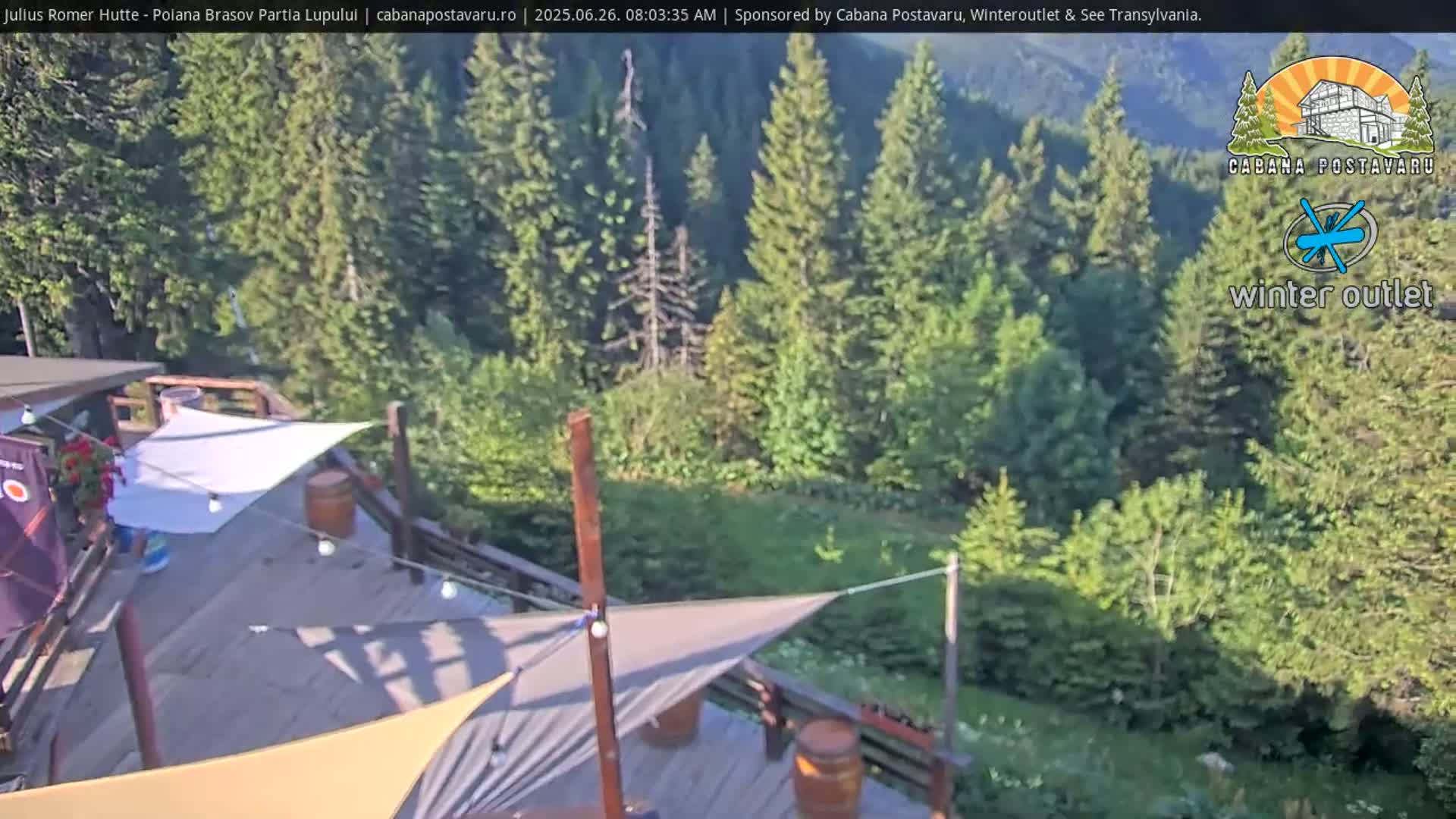 Rasnovei Plain View  from Julius Römer Hütte  Poiana Brasov Live Cam - Poiana Brasov, Braşov, Romania