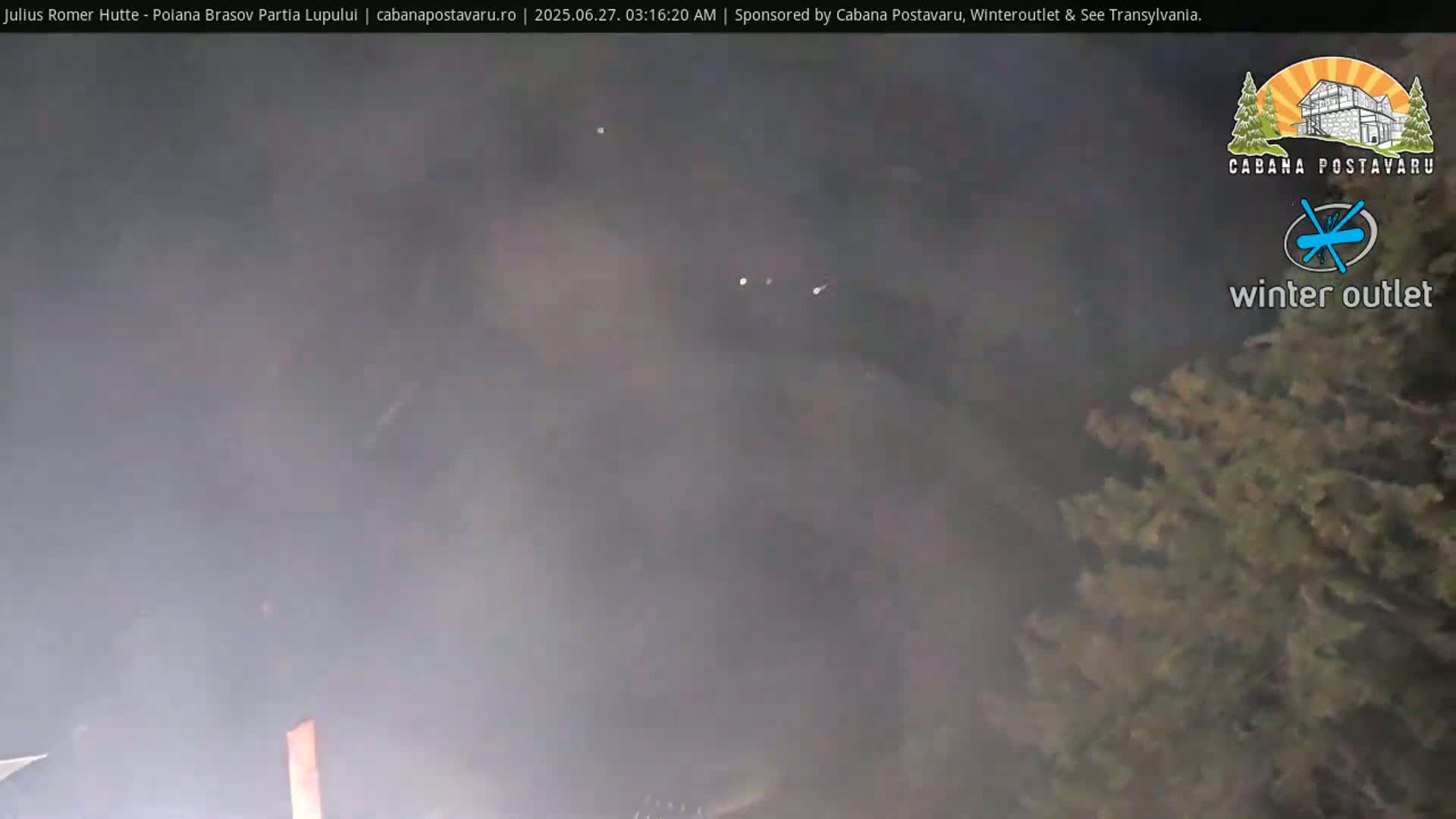 Rasnovei Plain View  from Julius Römer Hütte  Poiana Brasov Live Cam - Poiana Brasov, Braşov, Romania