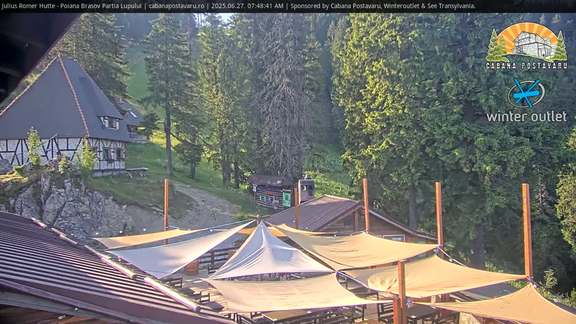 Rasnovei Plain View  from Julius Römer Hütte  Poiana Brasov Live Cam - Poiana Brasov, Braşov, Romania