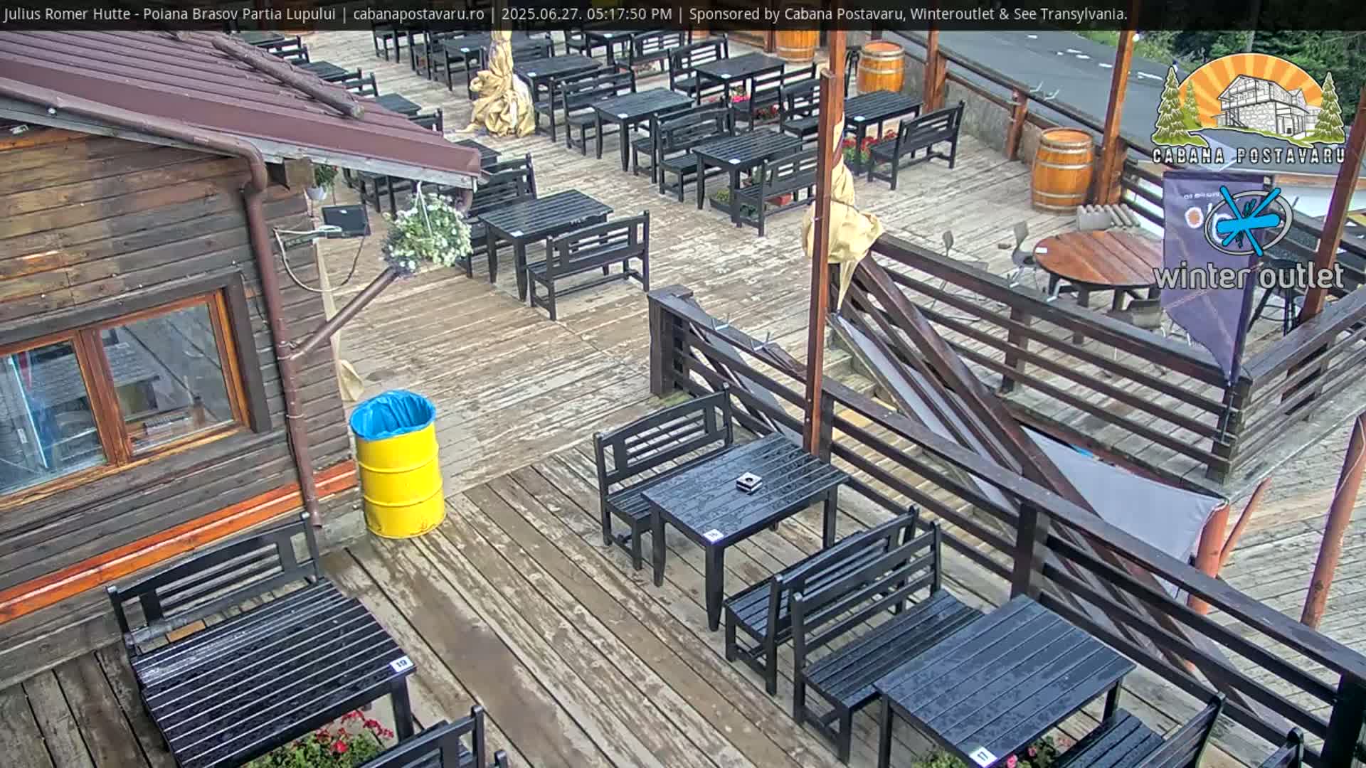 Rasnovei Plain View  from Julius Römer Hütte  Poiana Brasov Live Cam - Poiana Brasov, Braşov, Romania