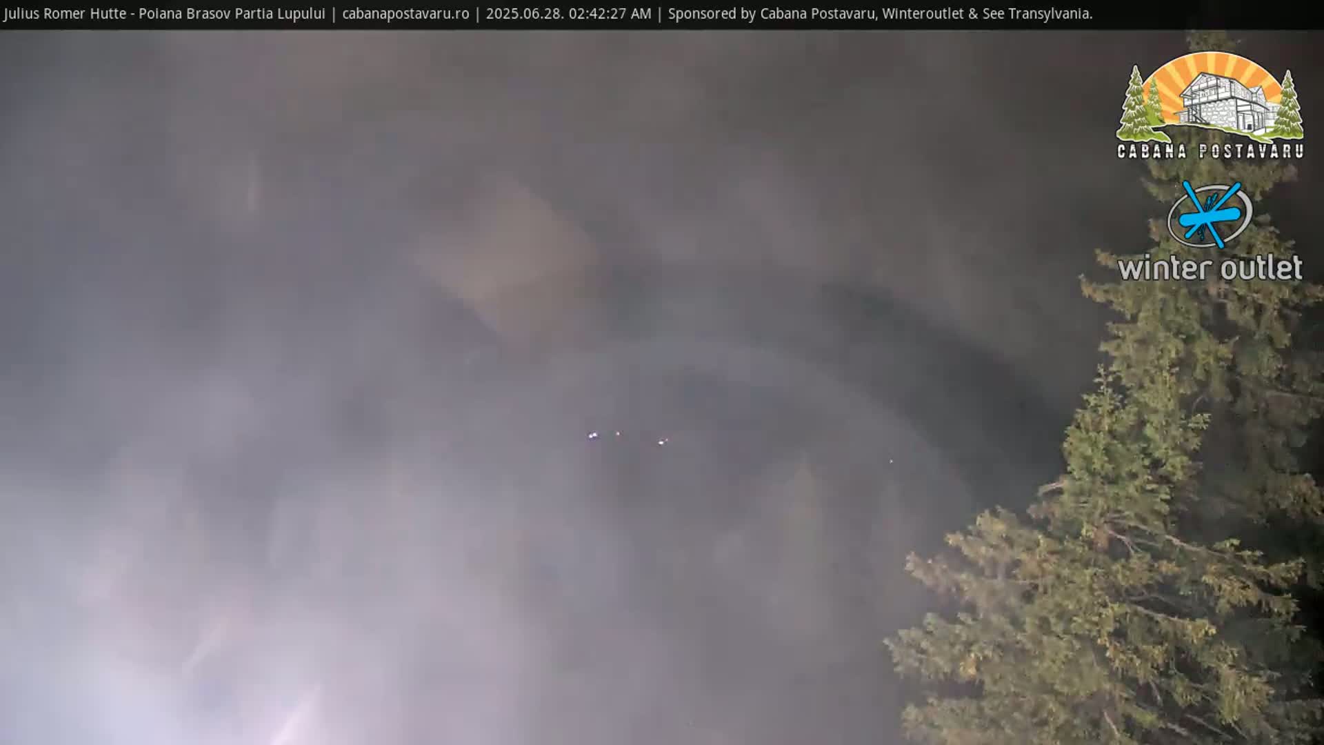 Rasnovei Plain View  from Julius Römer Hütte  Poiana Brasov Live Cam - Poiana Brasov, Braşov, Romania