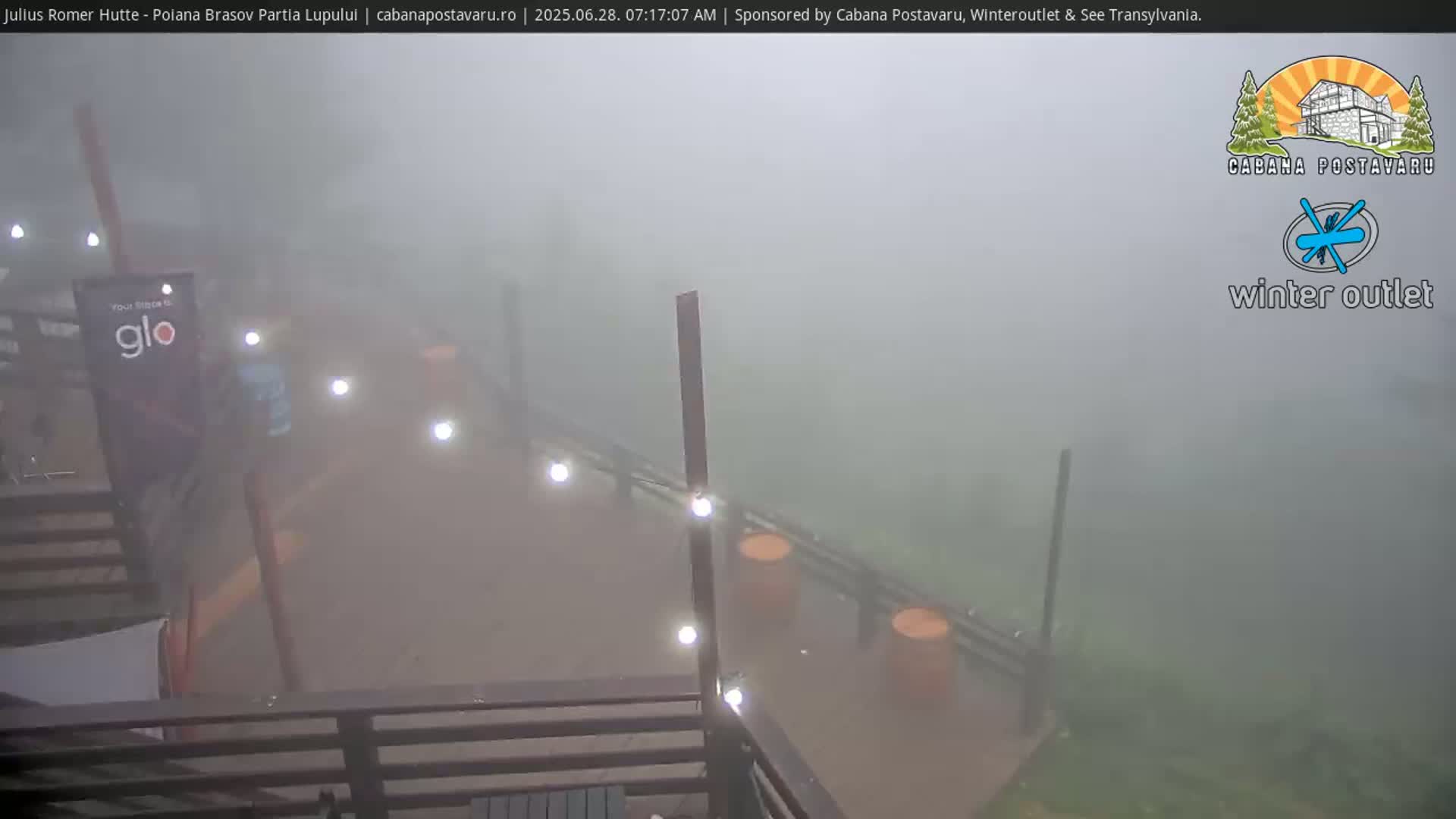 Rasnovei Plain View  from Julius Römer Hütte  Poiana Brasov Live Cam - Poiana Brasov, Braşov, Romania