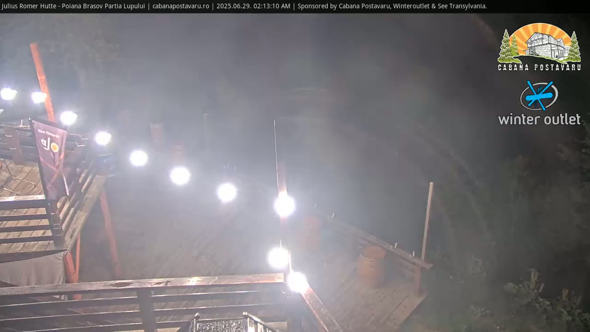 Rasnovei Plain View  from Julius Römer Hütte  Poiana Brasov Live Cam - Poiana Brasov, Braşov, Romania
