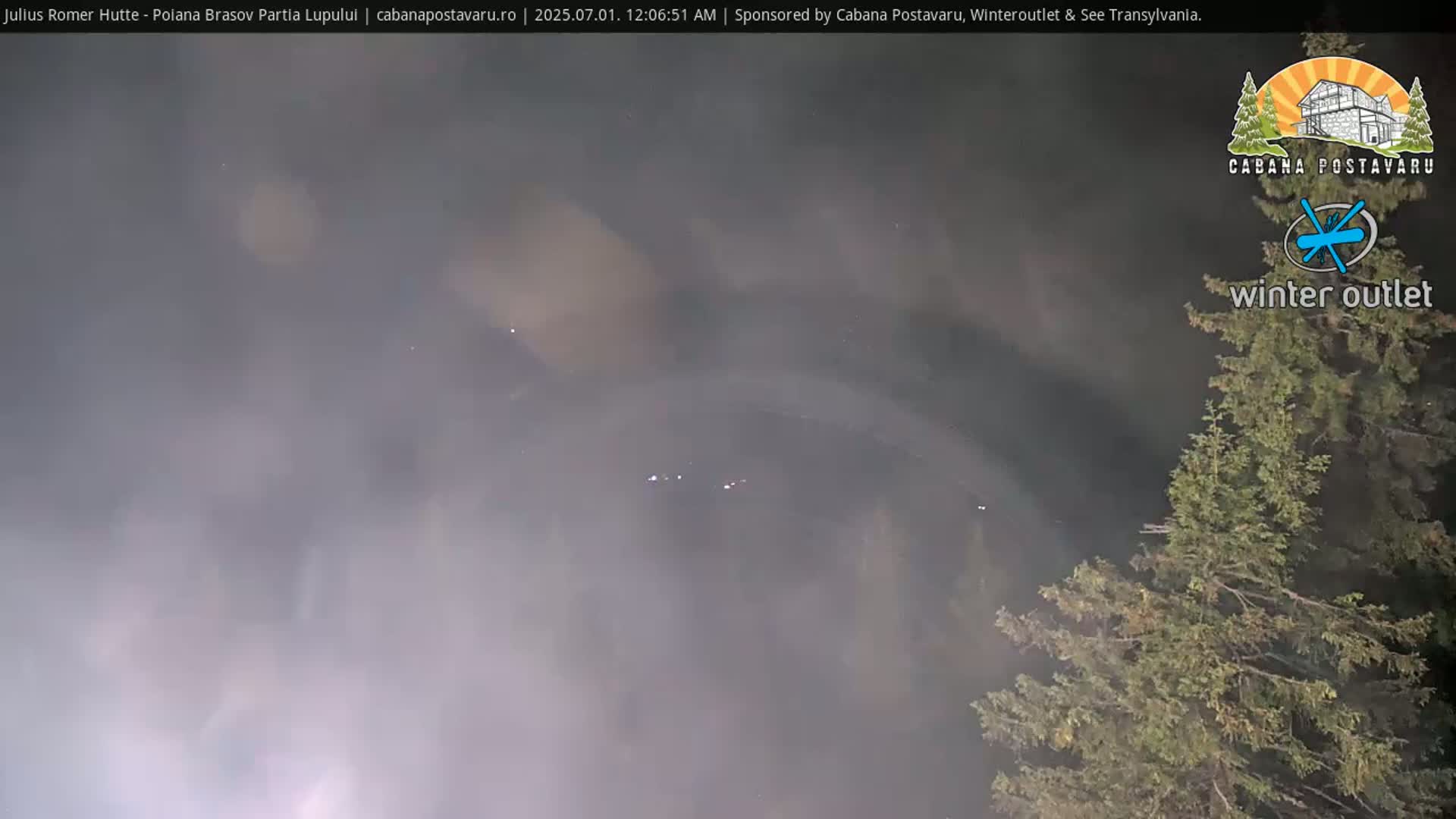 Rasnovei Plain View  from Julius Römer Hütte  Poiana Brasov Live Cam - Poiana Brasov, Braşov, Romania