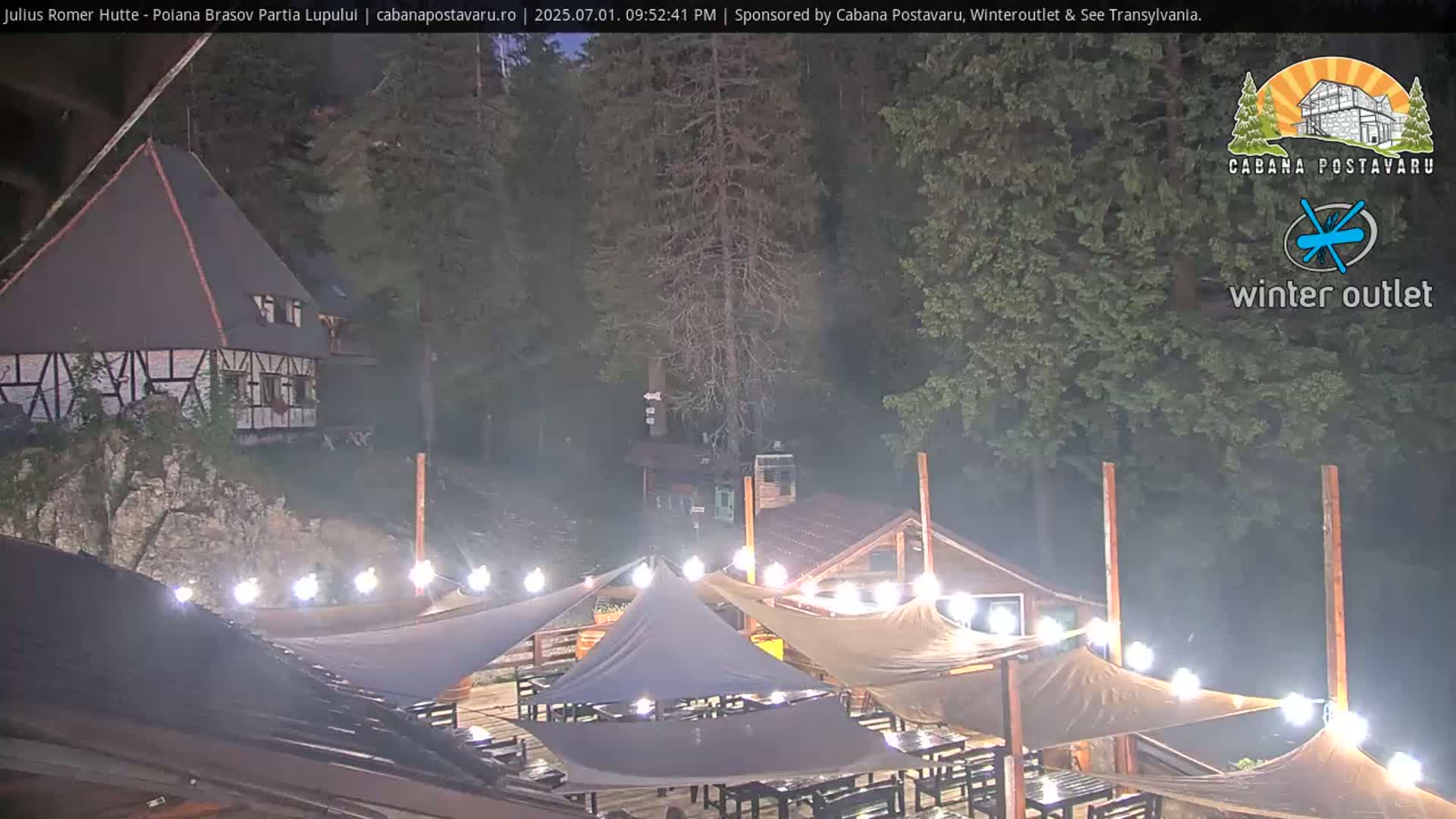 Rasnovei Plain View  from Julius Römer Hütte  Poiana Brasov Live Cam - Poiana Brasov, Braşov, Romania