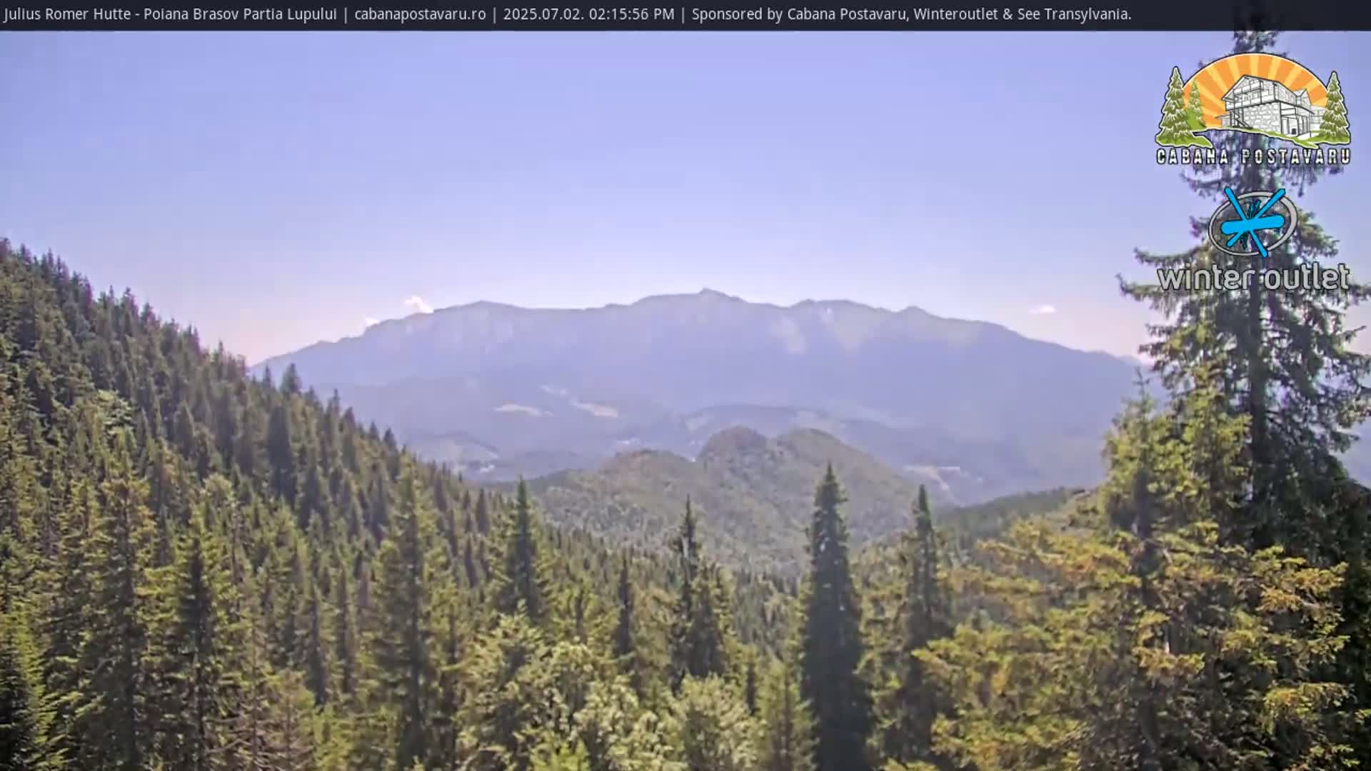 Rasnovei Plain View  from Julius Römer Hütte  Poiana Brasov Live Cam - Poiana Brasov, Braşov, Romania