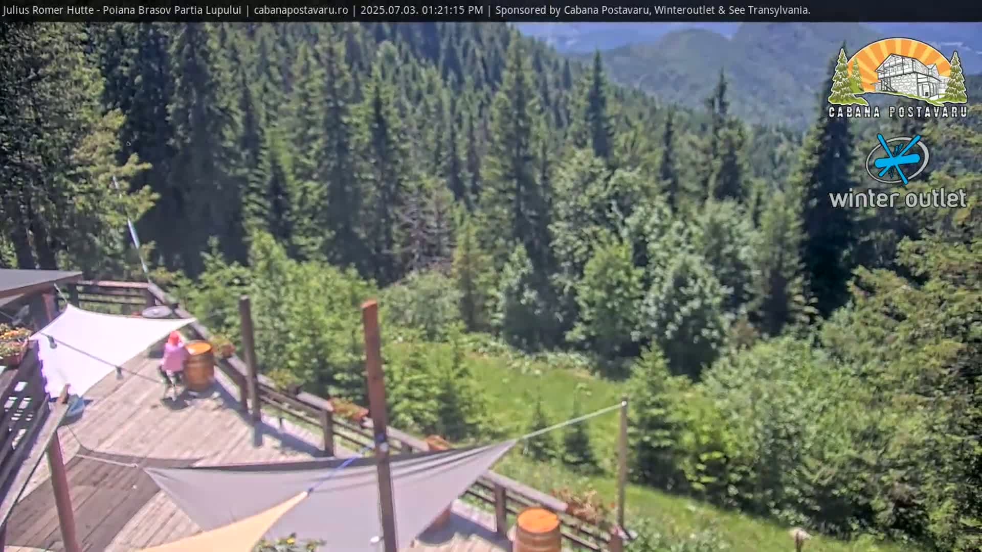 Rasnovei Plain View  from Julius Römer Hütte  Poiana Brasov Live Cam - Poiana Brasov, Braşov, Romania