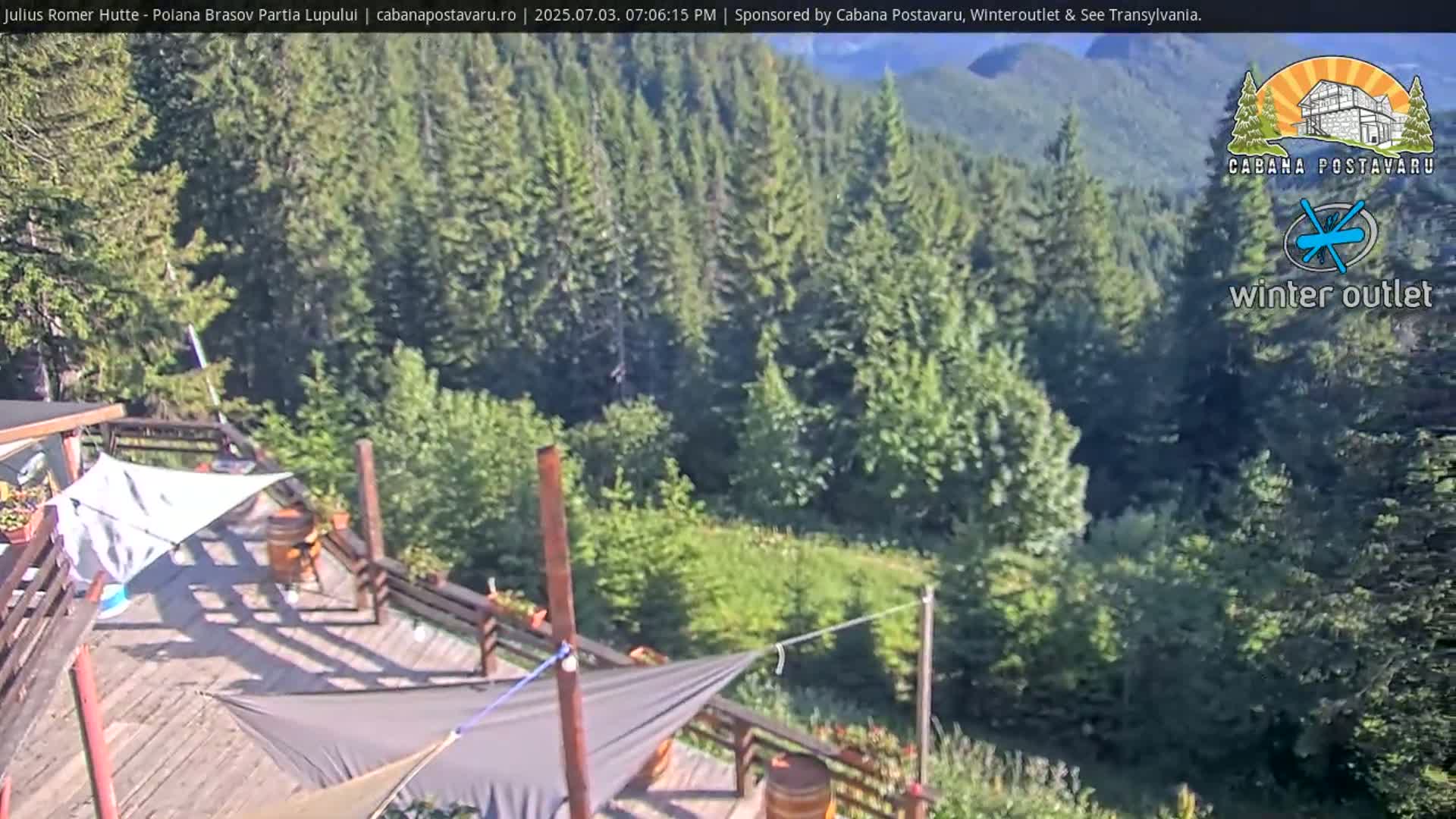 Rasnovei Plain View  from Julius Römer Hütte  Poiana Brasov Live Cam - Poiana Brasov, Braşov, Romania