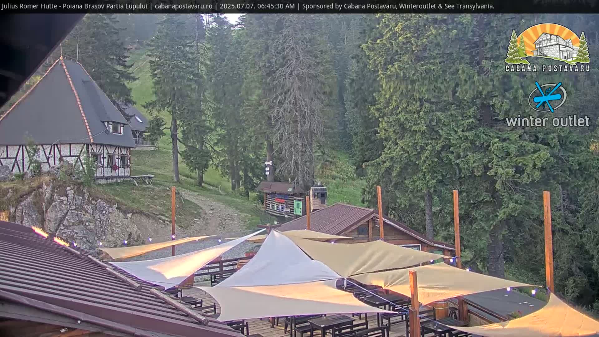 Rasnovei Plain View  from Julius Römer Hütte  Poiana Brasov Live Cam - Poiana Brasov, Braşov, Romania