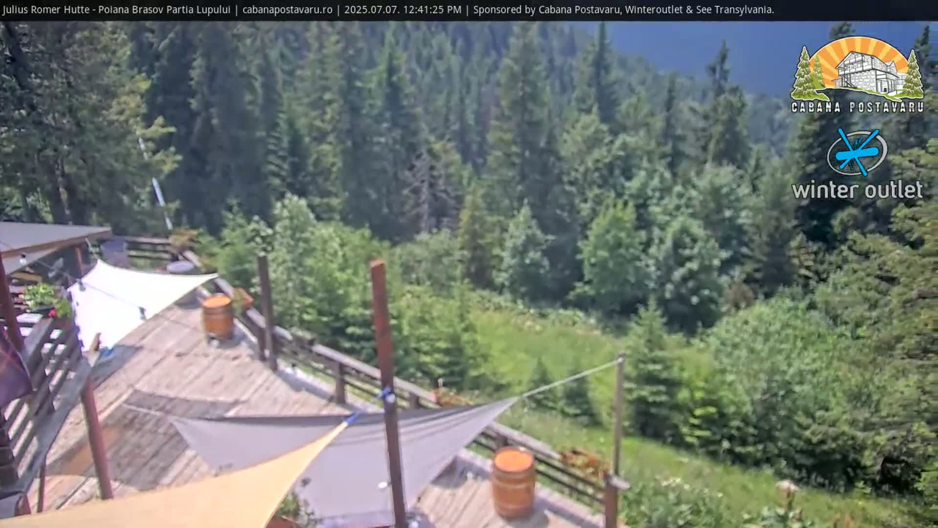 Rasnovei Plain View  from Julius Römer Hütte  Poiana Brasov Live Cam - Poiana Brasov, Braşov, Romania