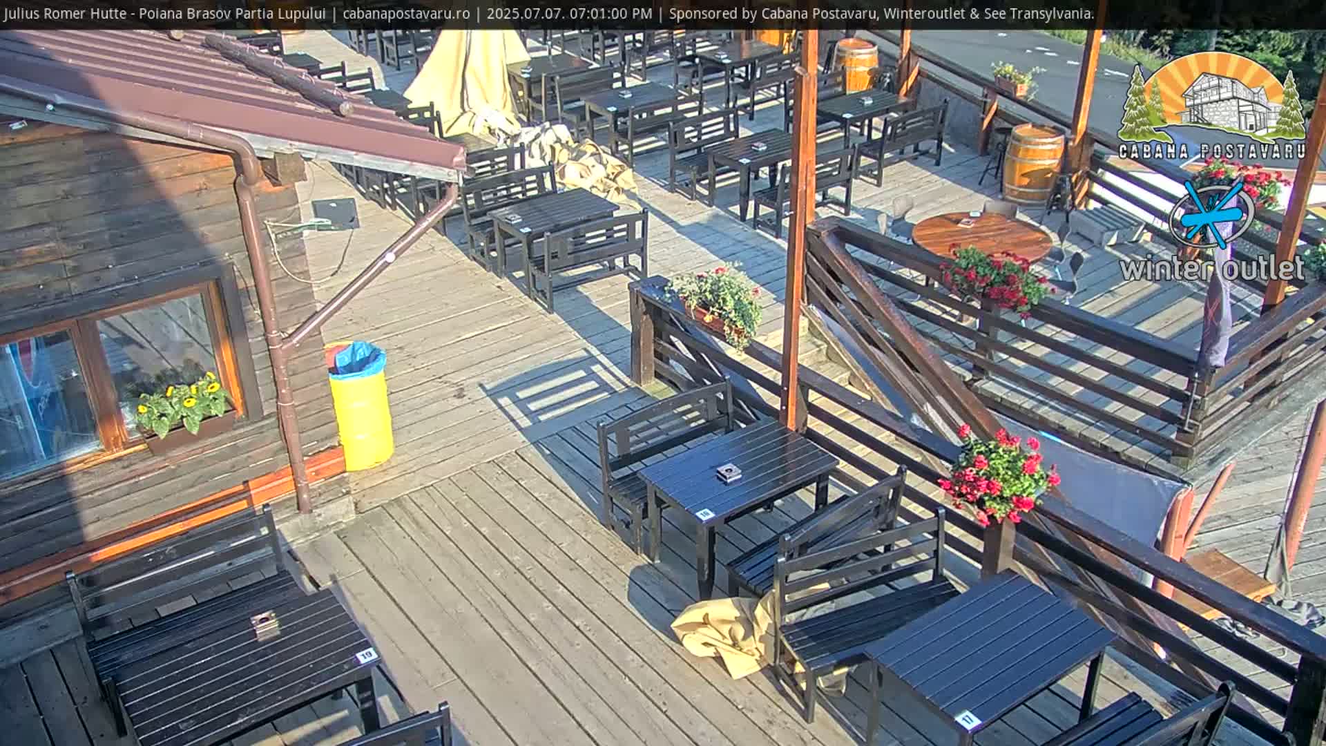 Rasnovei Plain View  from Julius Römer Hütte  Poiana Brasov Live Cam - Poiana Brasov, Braşov, Romania