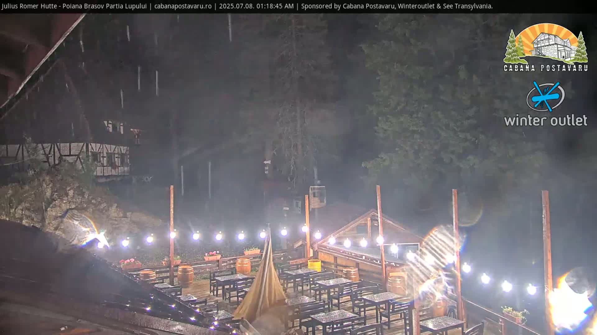Rasnovei Plain View  from Julius Römer Hütte  Poiana Brasov Live Cam - Poiana Brasov, Braşov, Romania