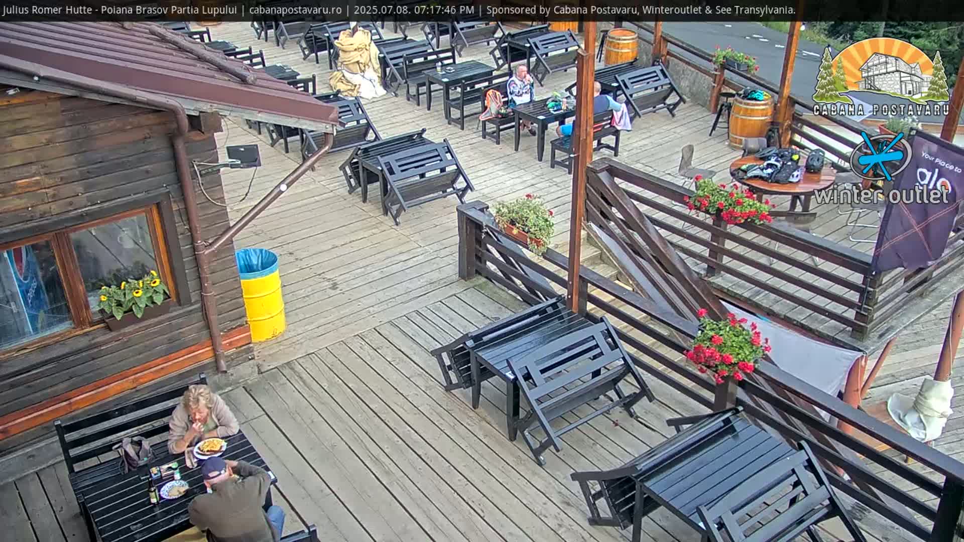 Rasnovei Plain View  from Julius Römer Hütte  Poiana Brasov Live Cam - Poiana Brasov, Braşov, Romania