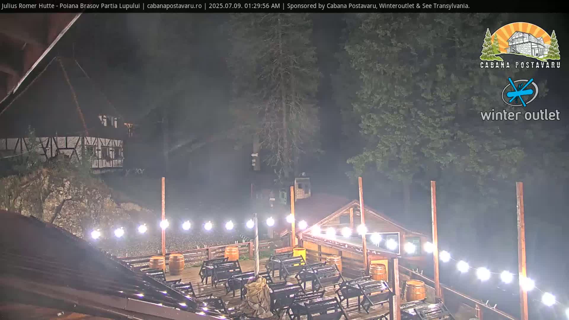 Rasnovei Plain View  from Julius Römer Hütte  Poiana Brasov Live Cam - Poiana Brasov, Braşov, Romania