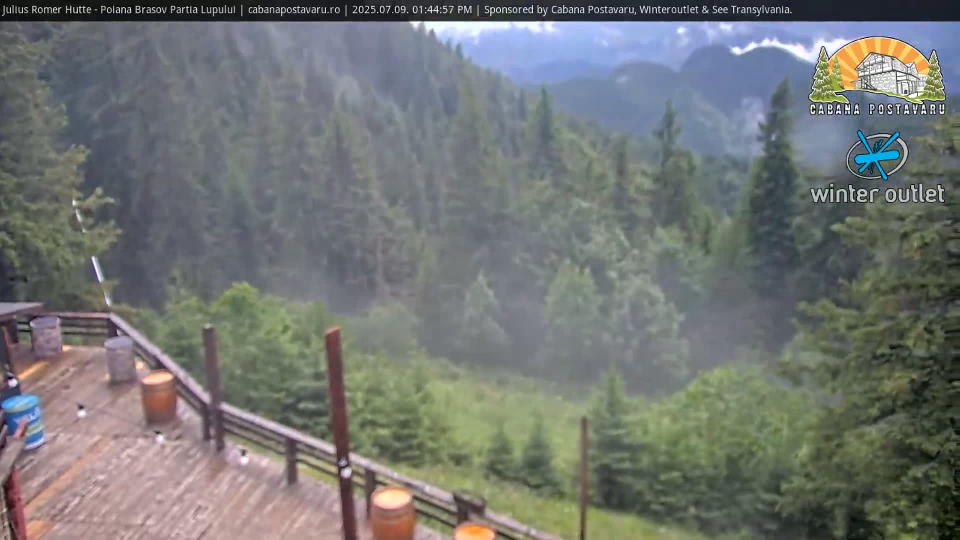 Rasnovei Plain View  from Julius Römer Hütte  Poiana Brasov Live Cam - Poiana Brasov, Braşov, Romania