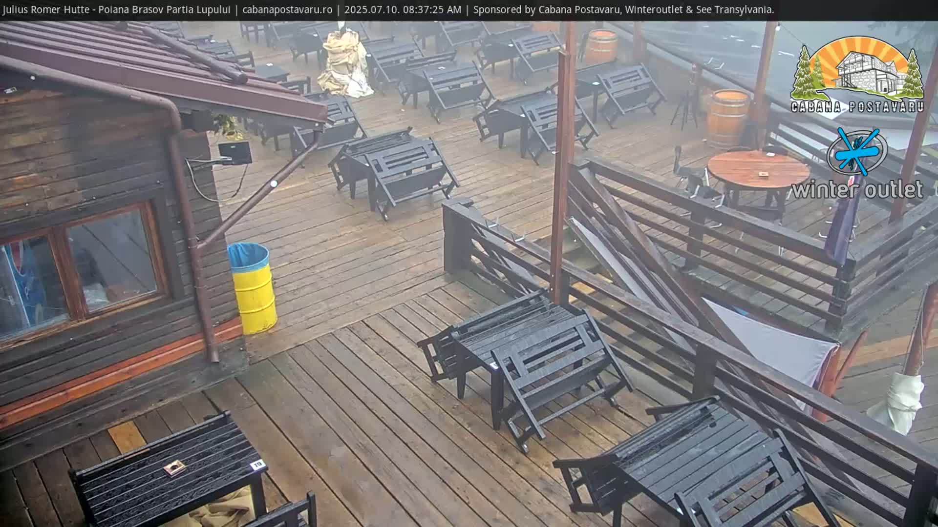 Rasnovei Plain View  from Julius Römer Hütte  Poiana Brasov Live Cam - Poiana Brasov, Braşov, Romania