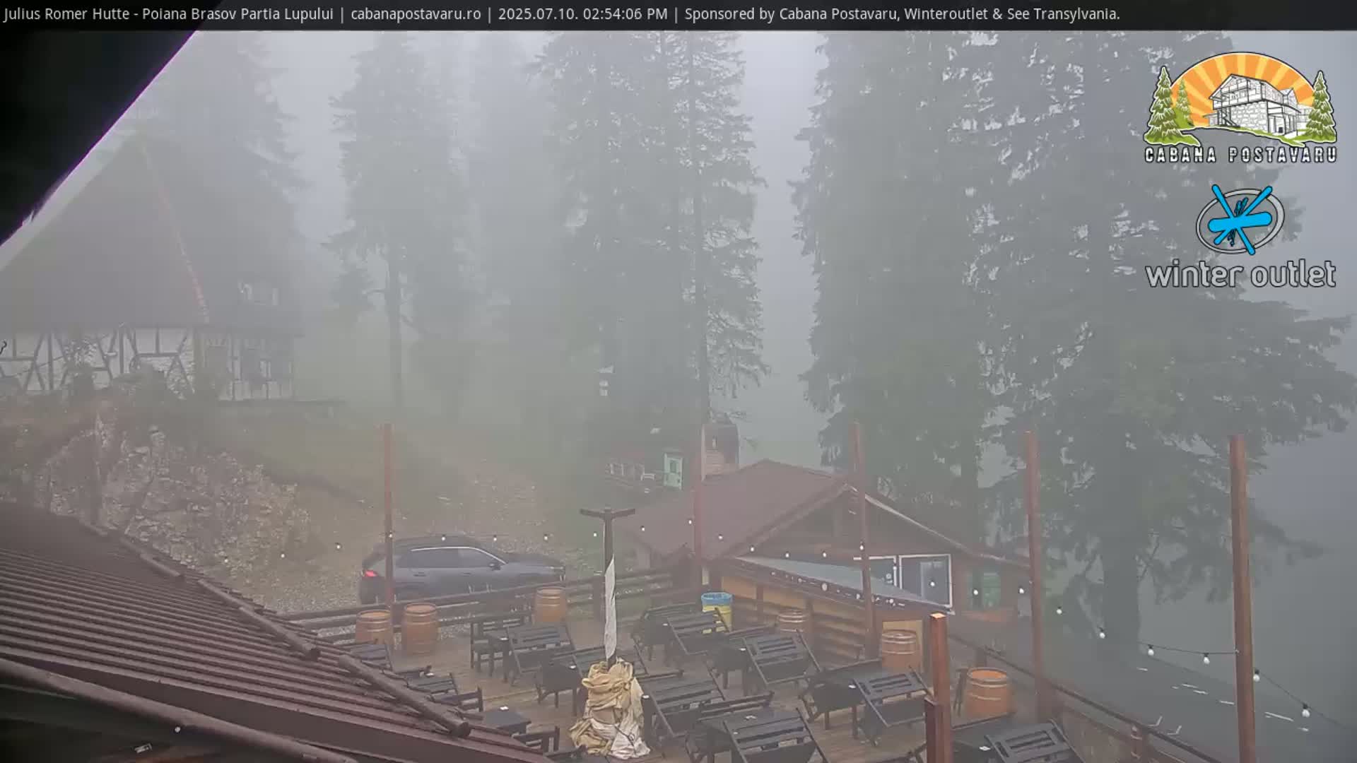 Rasnovei Plain View  from Julius Römer Hütte  Poiana Brasov Live Cam - Poiana Brasov, Braşov, Romania