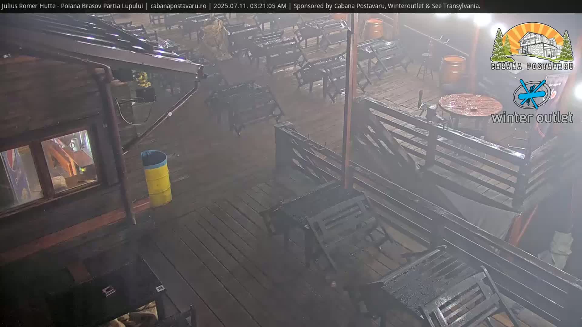 Rasnovei Plain View  from Julius Römer Hütte  Poiana Brasov Live Cam - Poiana Brasov, Braşov, Romania