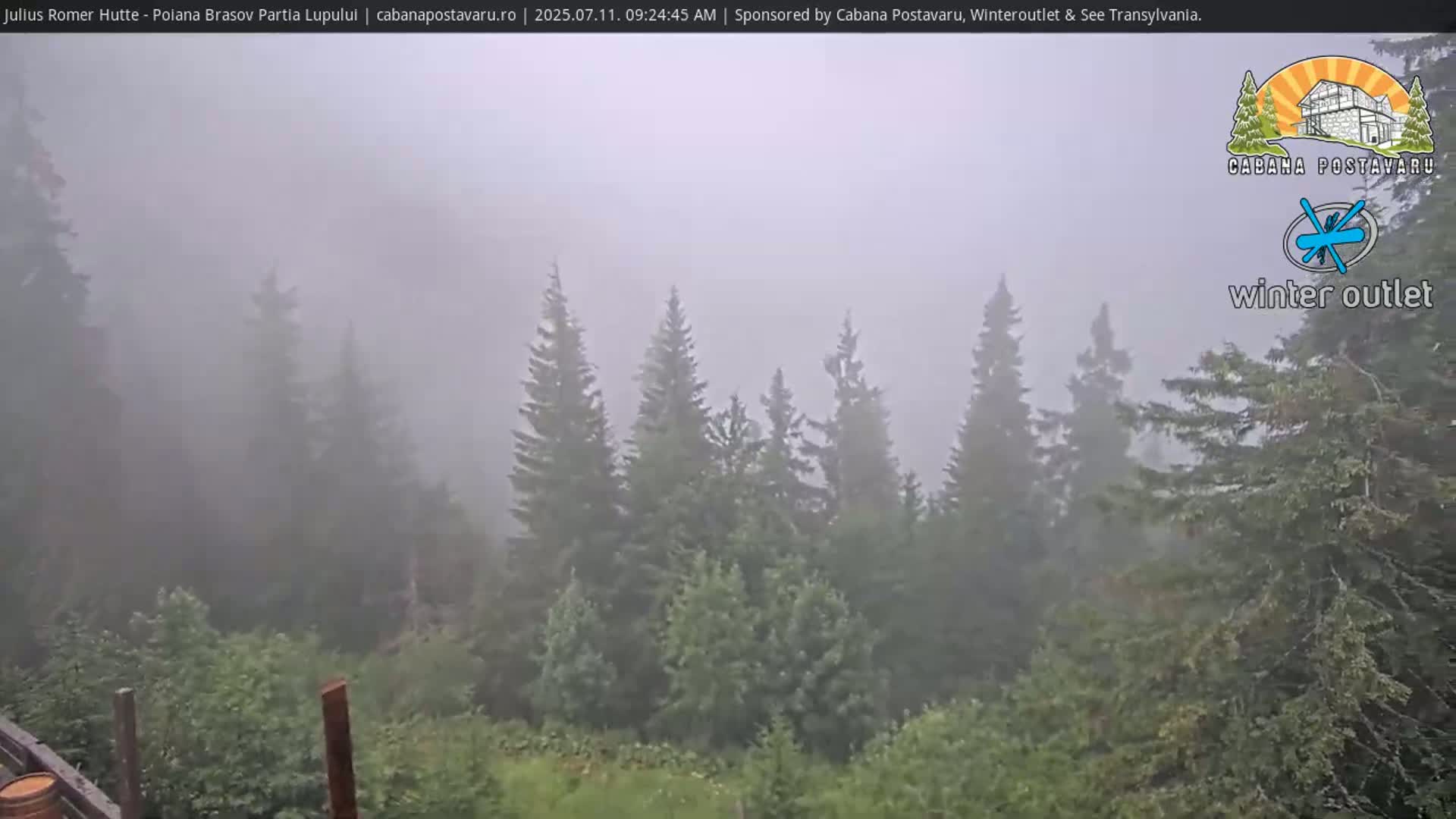 Rasnovei Plain View  from Julius Römer Hütte  Poiana Brasov Live Cam - Poiana Brasov, Braşov, Romania