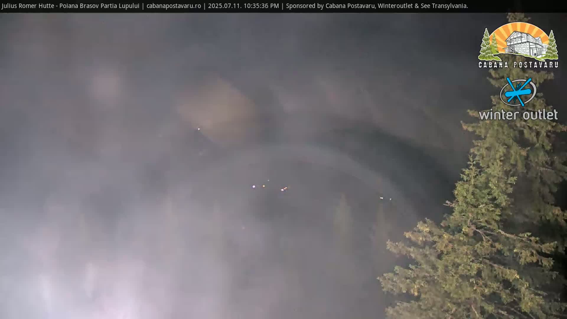 Rasnovei Plain View  from Julius Römer Hütte  Poiana Brasov Live Cam - Poiana Brasov, Braşov, Romania