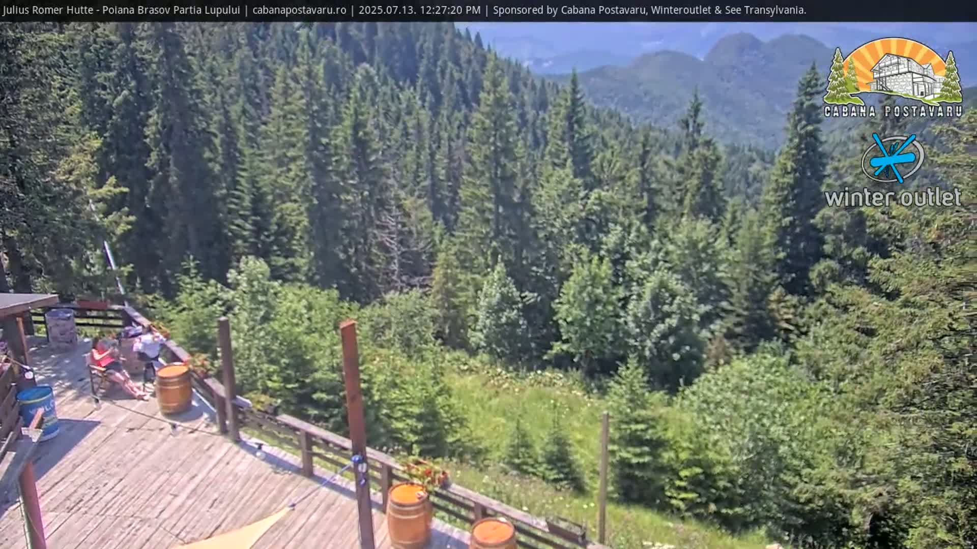 Rasnovei Plain View  from Julius Römer Hütte  Poiana Brasov Live Cam - Poiana Brasov, Braşov, Romania