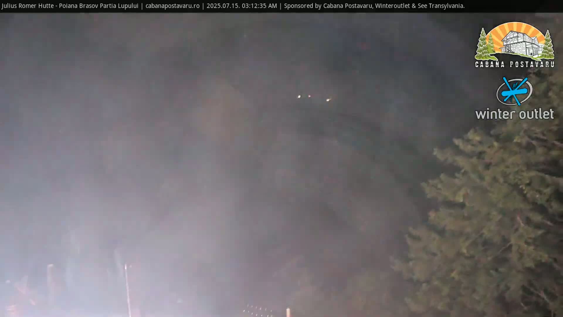 Rasnovei Plain View  from Julius Römer Hütte  Poiana Brasov Live Cam - Poiana Brasov, Braşov, Romania